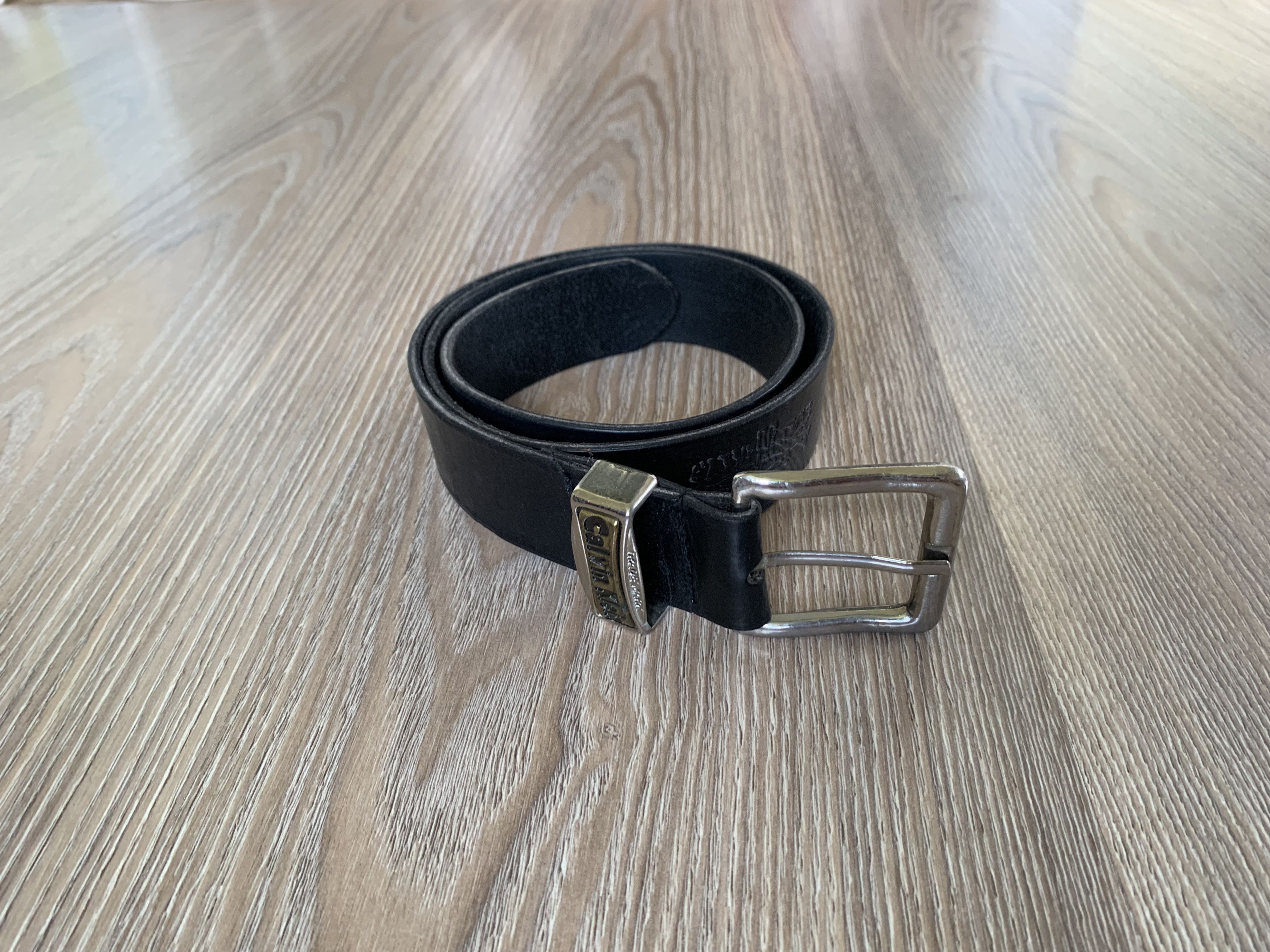 Calvin Klein Calvin Klein Vintage Black Leather Belt Size ONE SIZE - 1 Thumbnail