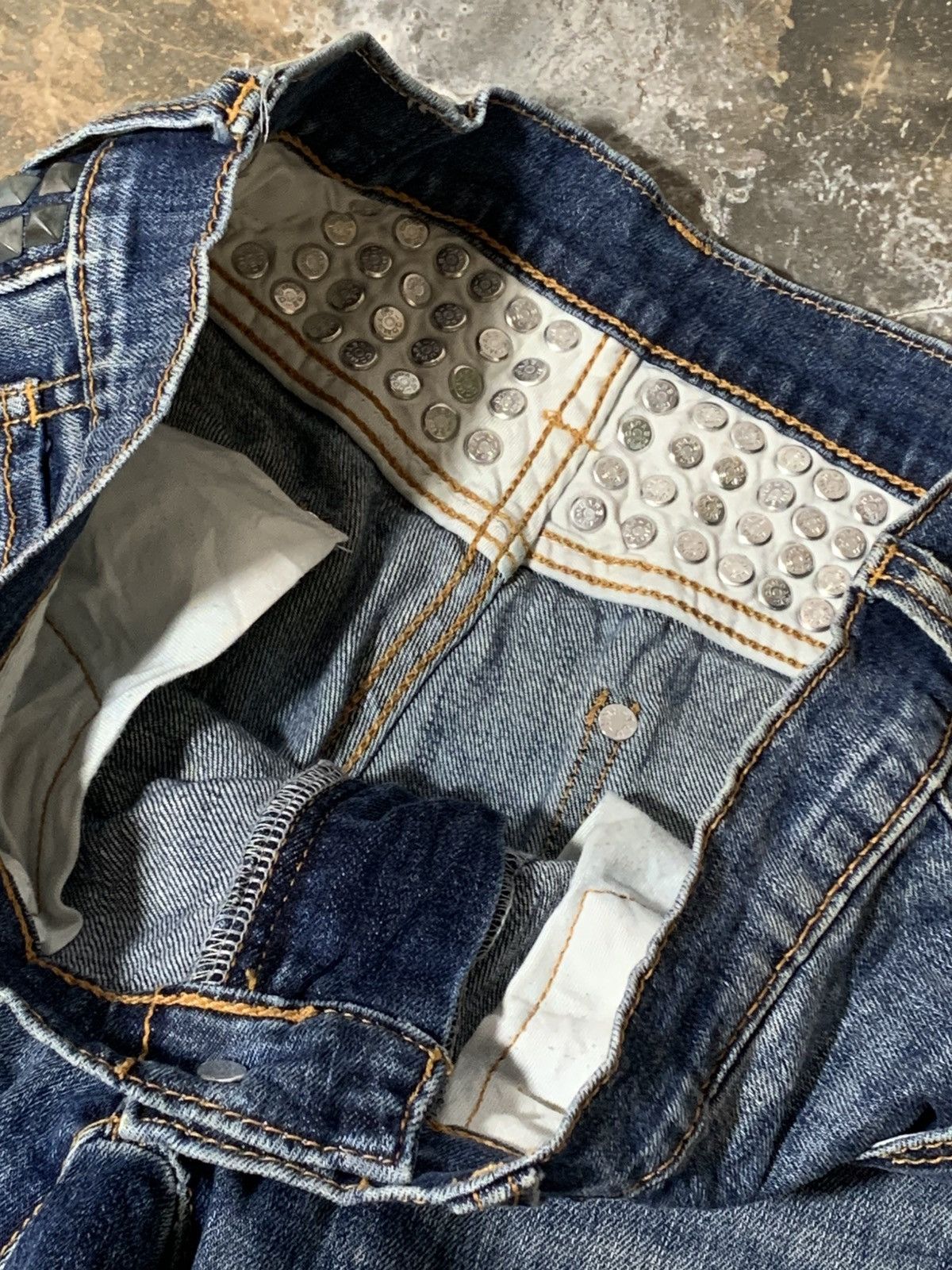 Japanese Brand Rna Inc Punk Studded jeans Size US 30 / EU 46 - 4 Thumbnail