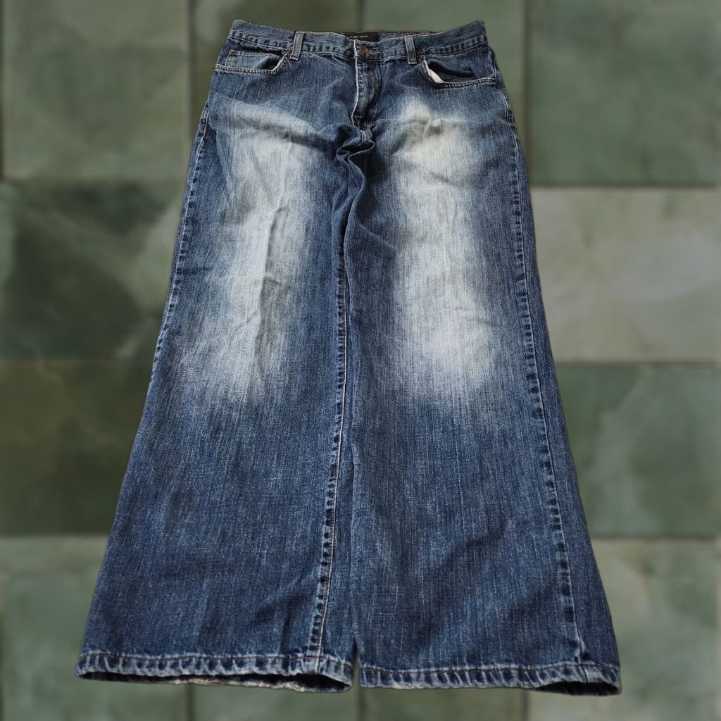 Calvin Klein VINTAGE Calvin Klein Baggy Jeans Mens 36x32 Blue Fade Grunge Skater Grunge Jeans Mens Blue Fade 90s Size US 36 / EU 52 - 1 Thumbnail