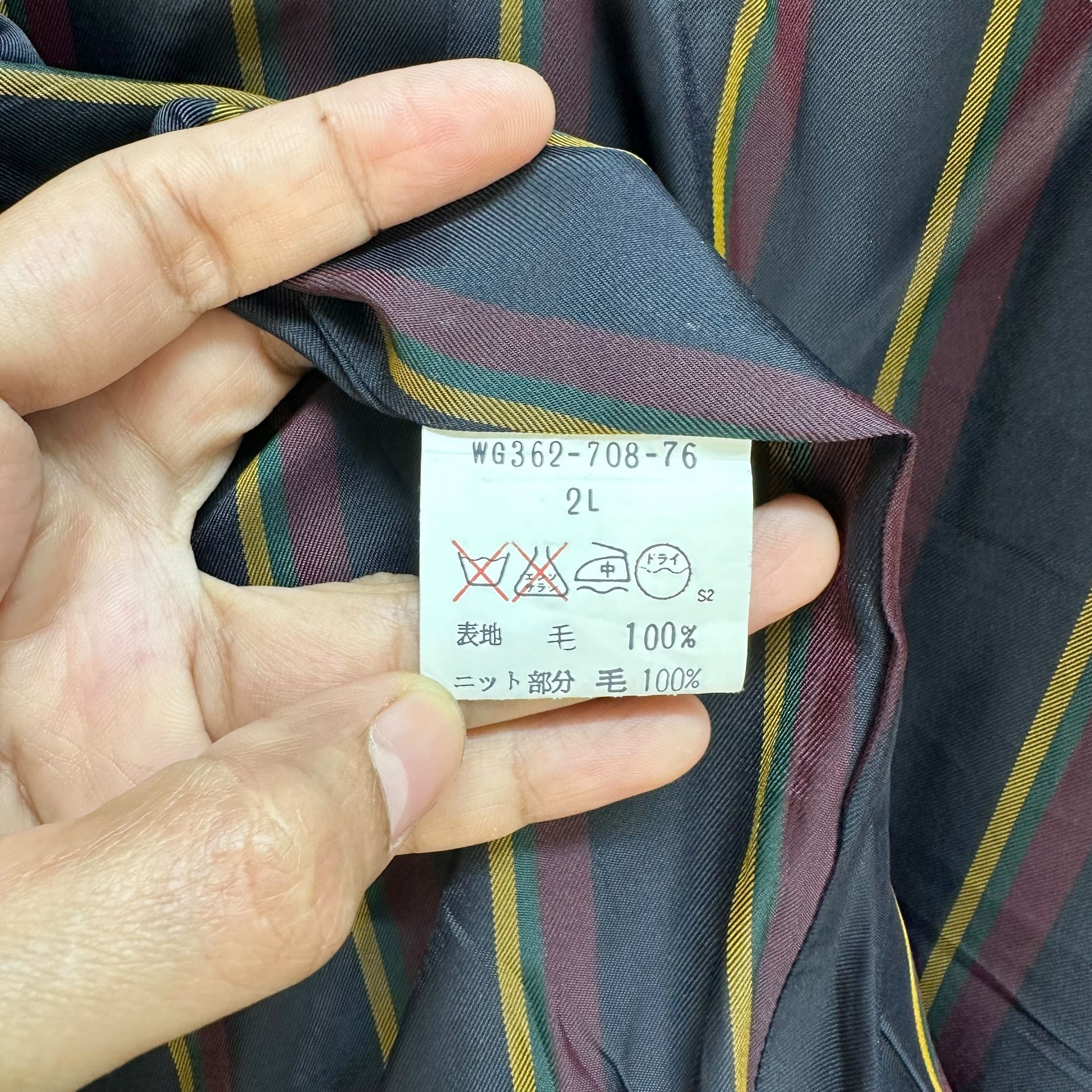 Burberry BURBERRYS Double Breasted Wool Jacket #A18-0424 Size US XL / EU 56 / 4 - 11 Thumbnail