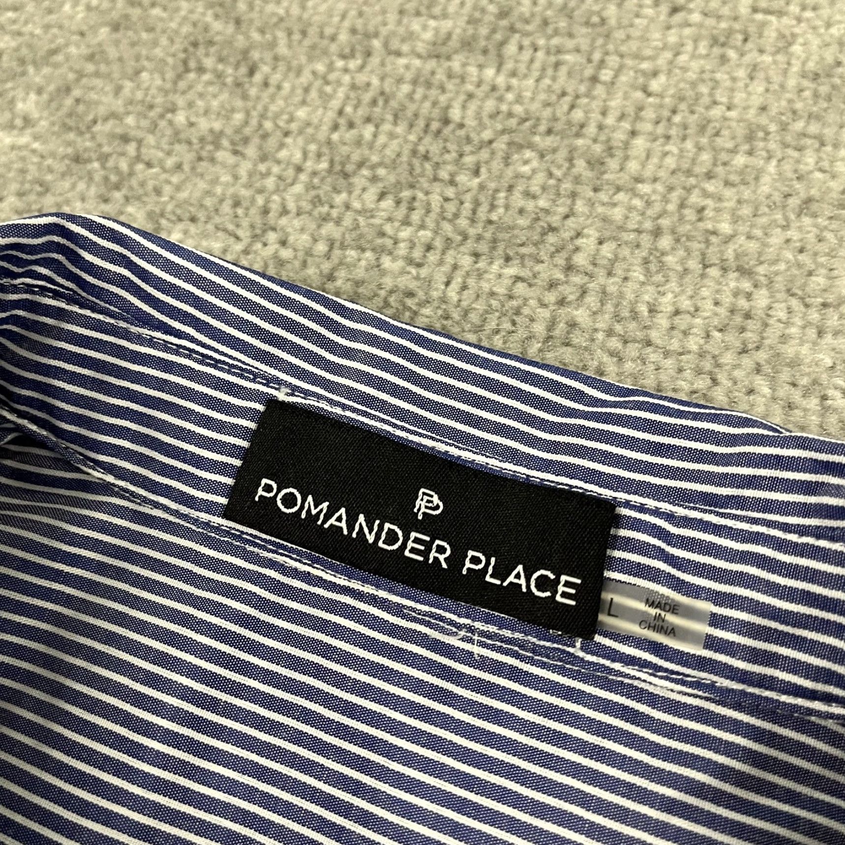 Vintage VINTAGE Pomander Place Tuckernuck Button Up Shirt Womens Large Blue White Career Office Size L / US 10 / IT 46 - 2 Thumbnail
