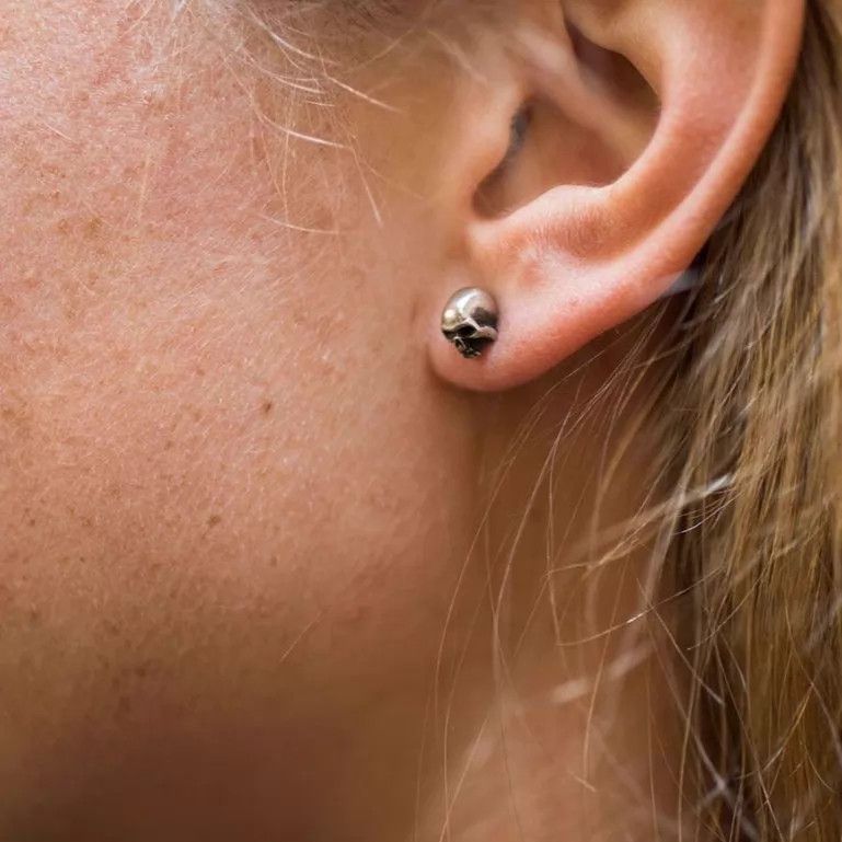 Werkstatt Munchen Werkstatt Munchen Cross Skull Pentagram Earrings 2 Size ONE SIZE - 3 Thumbnail