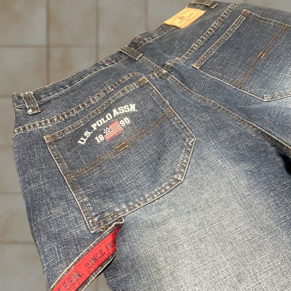 Vintage US Polo Assn. 1890 Jeans Mens 38" Dark Blue Carpenter Relaxed Straight 30in Inseam Hip Hop N/A Size US M / EU 48-50 / 2 - 1 Thumbnail
