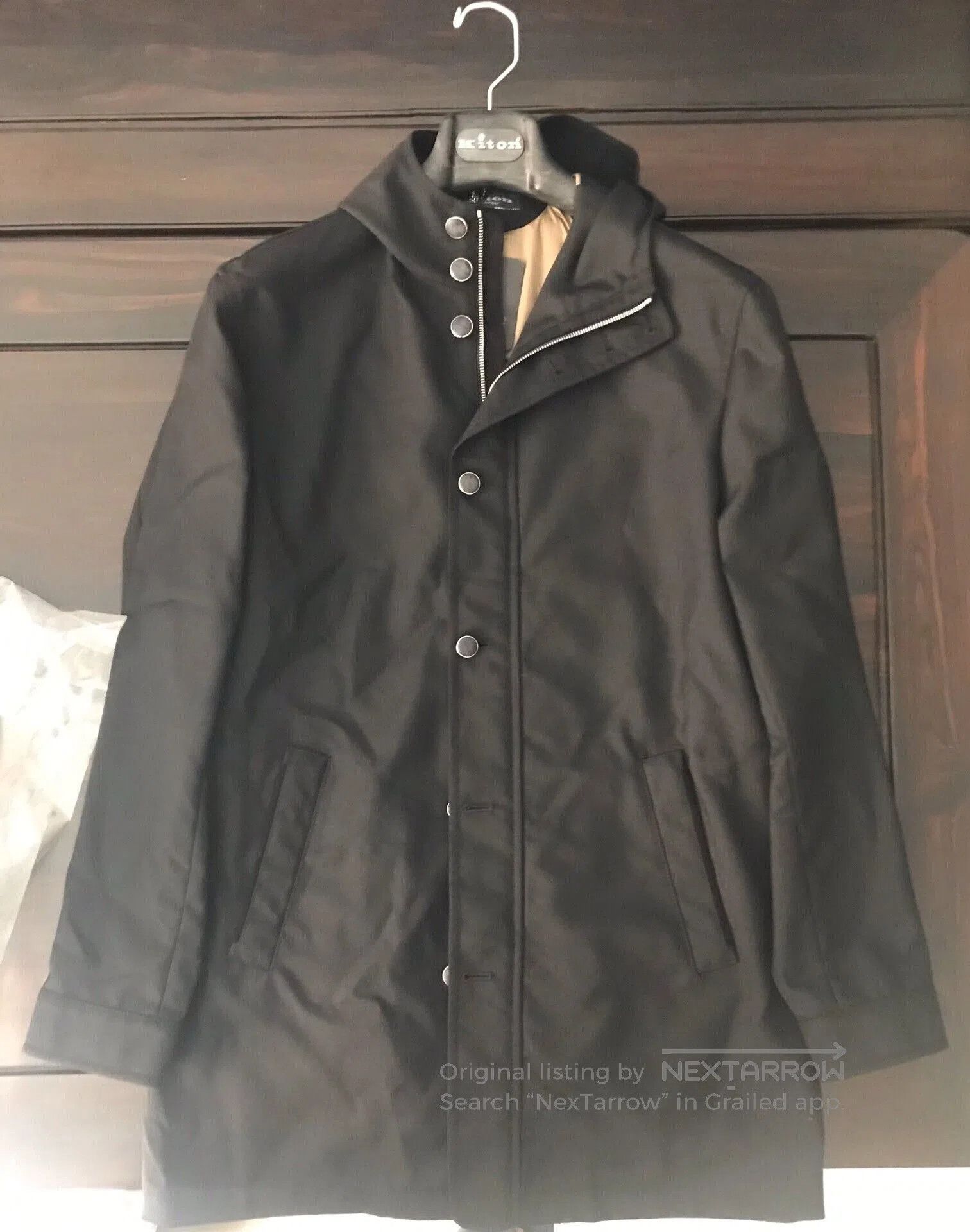 Kiton Kiton Men's Cashmere Blend Hooded Coat. Size US M / EU 48-50 / 2 - 1 Thumbnail