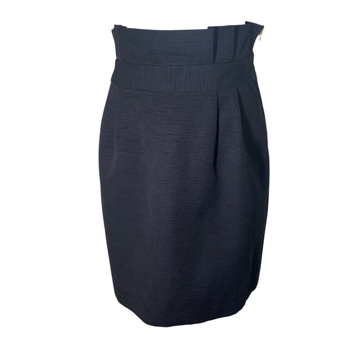 Kate Spade Kate Spade Black Classsic Skirt Paper Bag Top Textured 4 Size 27" / US 4 / IT 40 - 1 Thumbnail