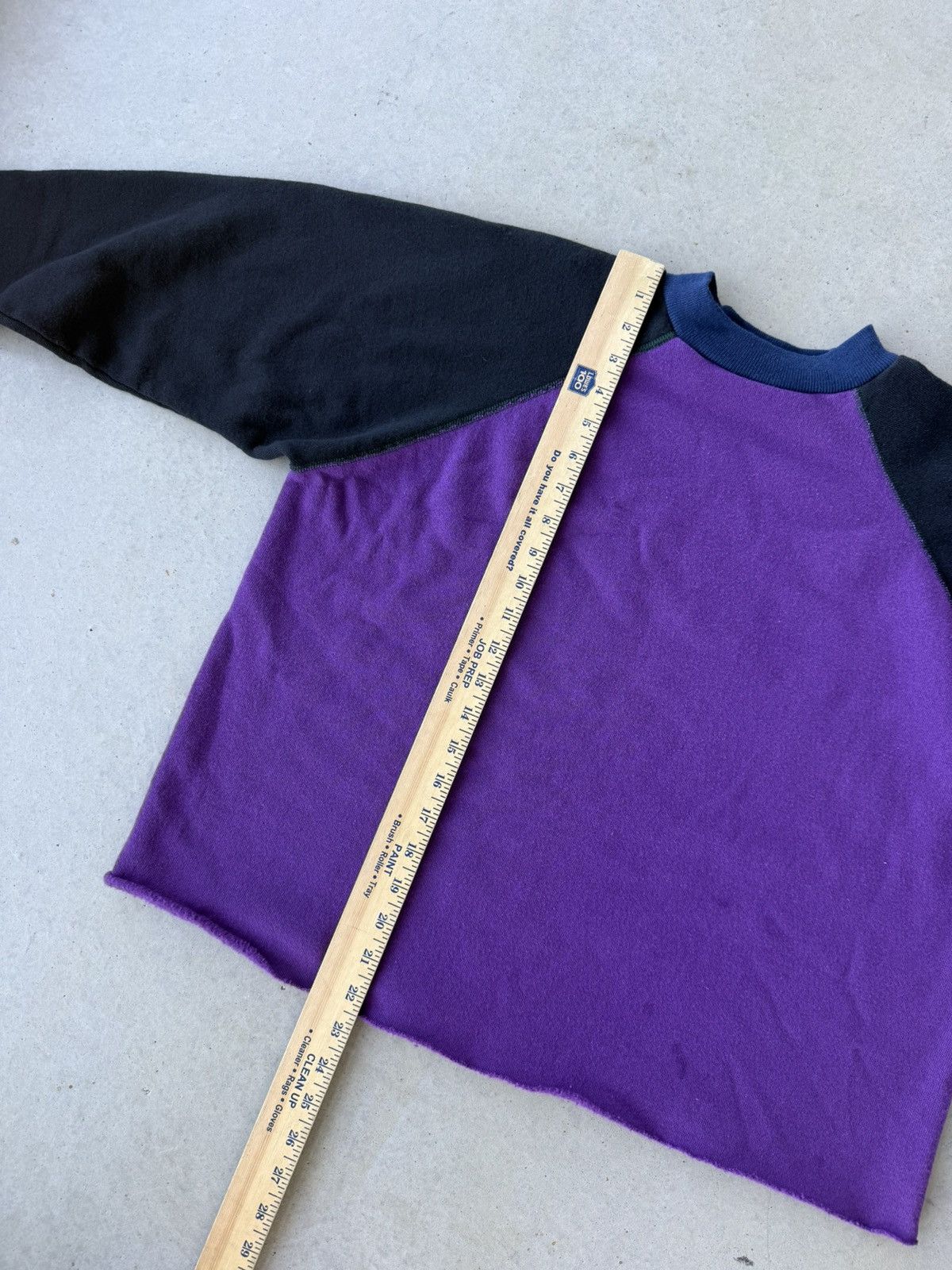 Vintage Vintage 1980s Two Tone Purple & Black Crewneck Size US M / EU 48-50 / 2 - 6 Thumbnail