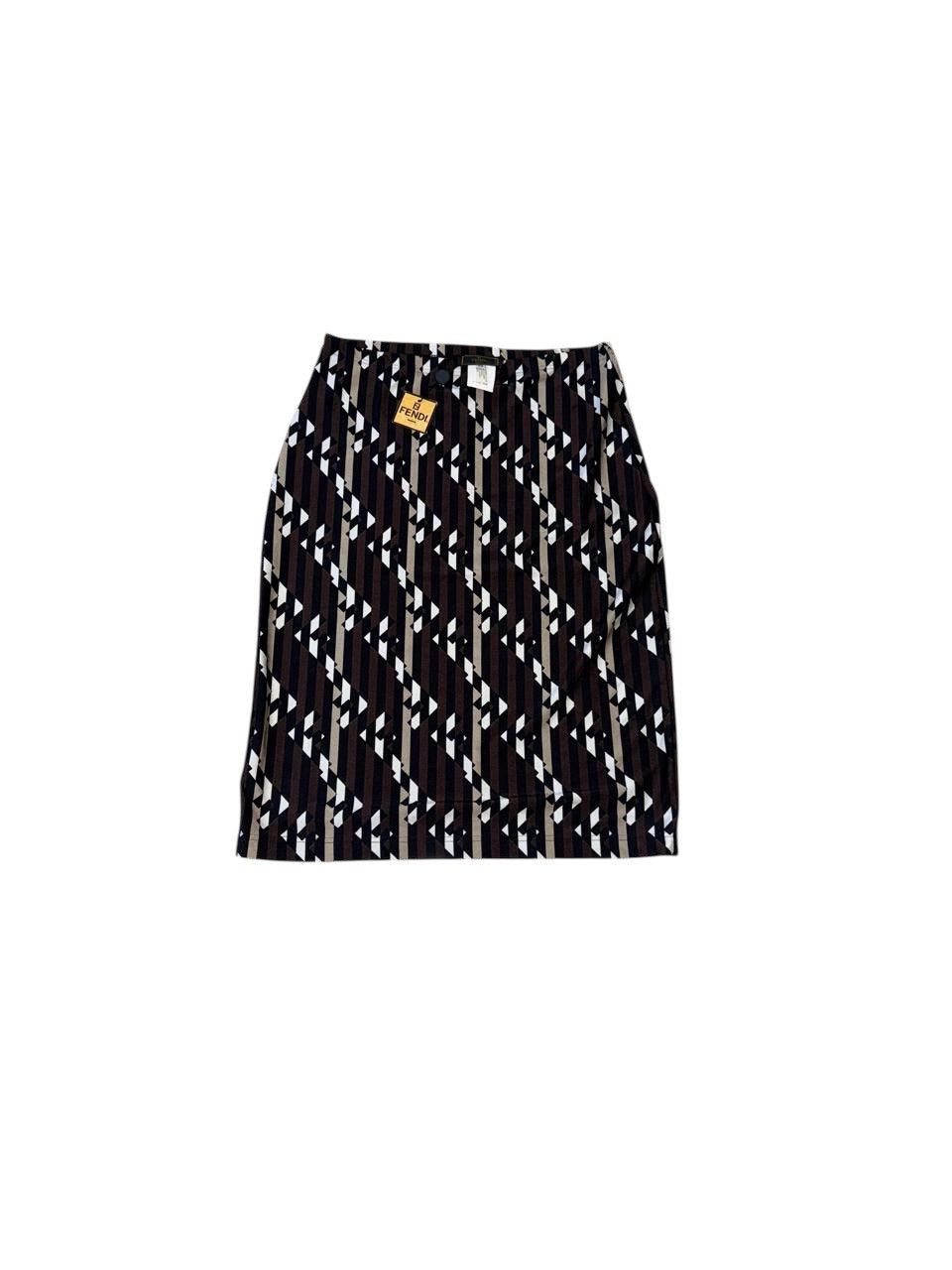 Fendi Fendi mare monogram mini skirt Size 27" / US 4 / IT 40 - 1 Thumbnail