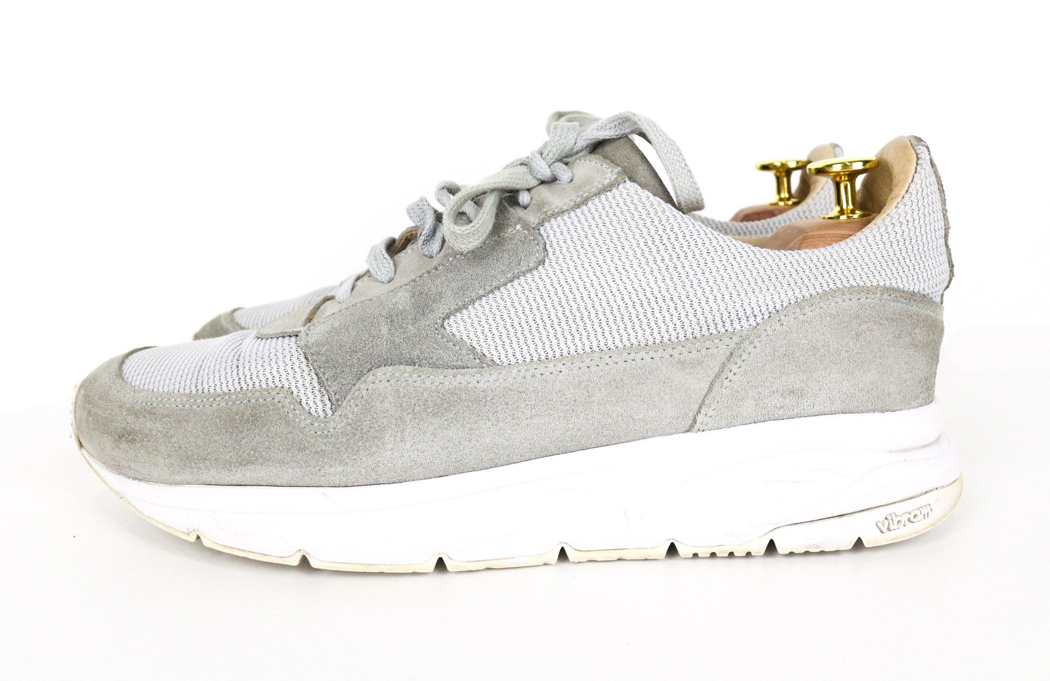 Suitsupply EU42 Grey Textile Suede Laced Sneakers 72907 Size US 9 / EU 42 - 6 Thumbnail