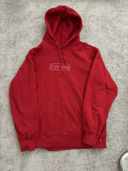 Supreme x kaws discount hoodie
