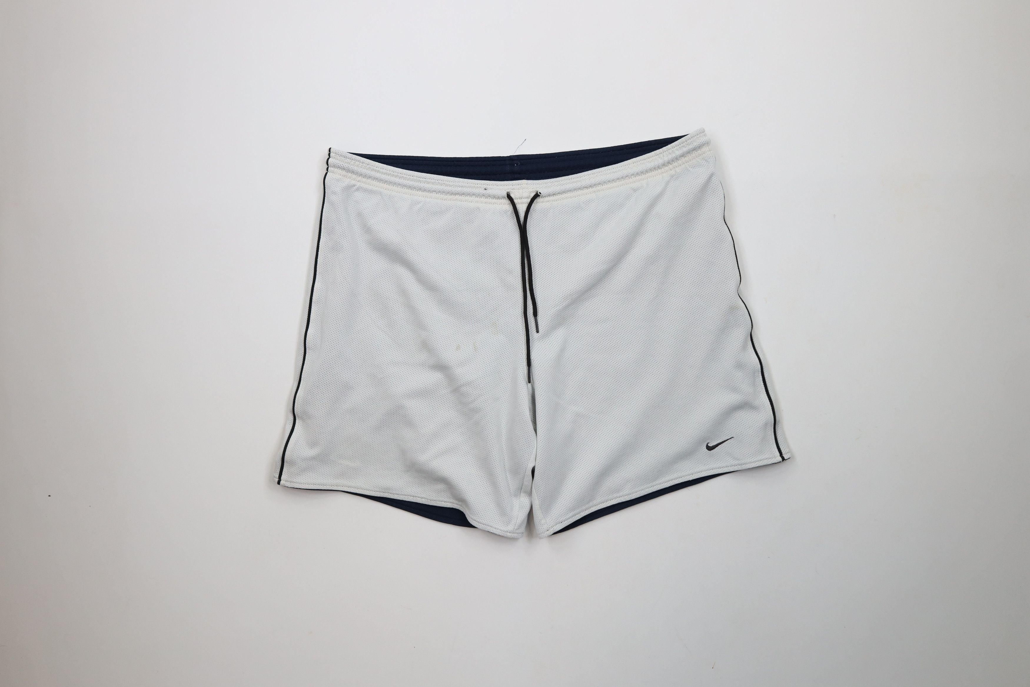Nike × Vintage Vintage 90s Nike Travis Scott Mini Swoosh Reversible Shorts Size US 36 / EU 52 - 1 Thumbnail