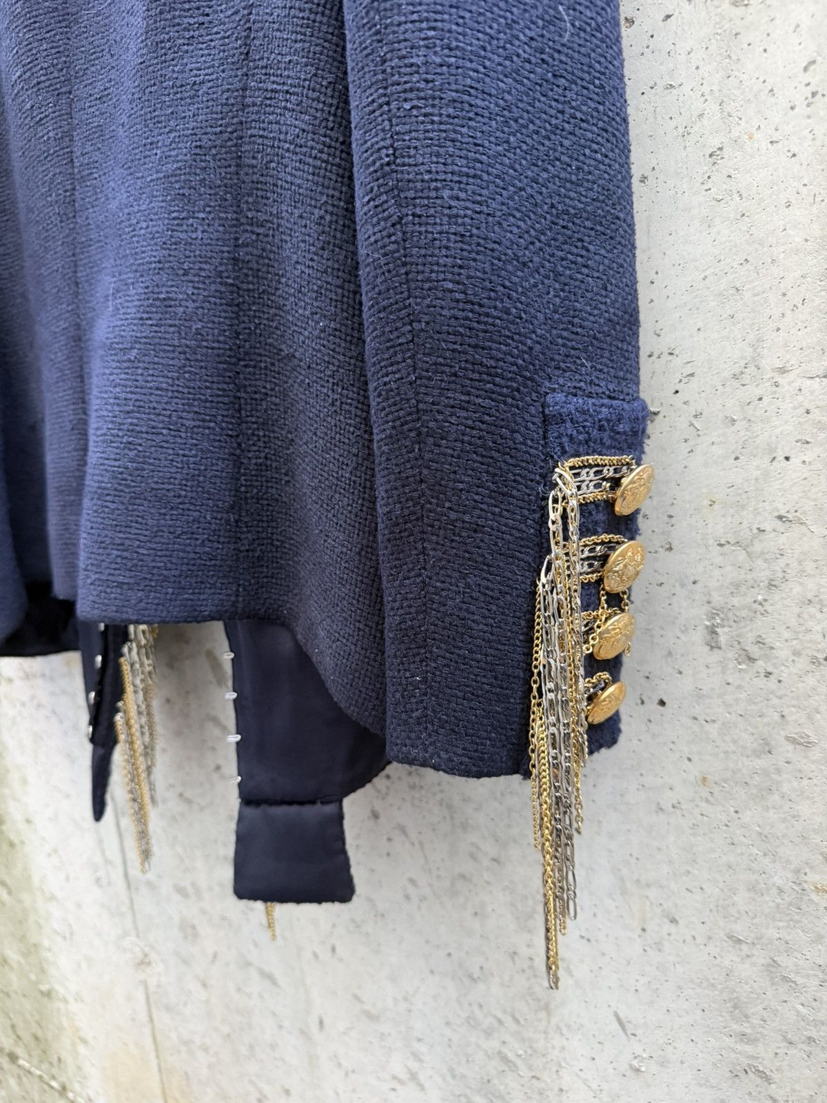 Balmain FW10 Balmain Decarnin Runway Silk Bouclé Napoleon Jacket Size US S / EU 44-46 / 1 - 13 Thumbnail