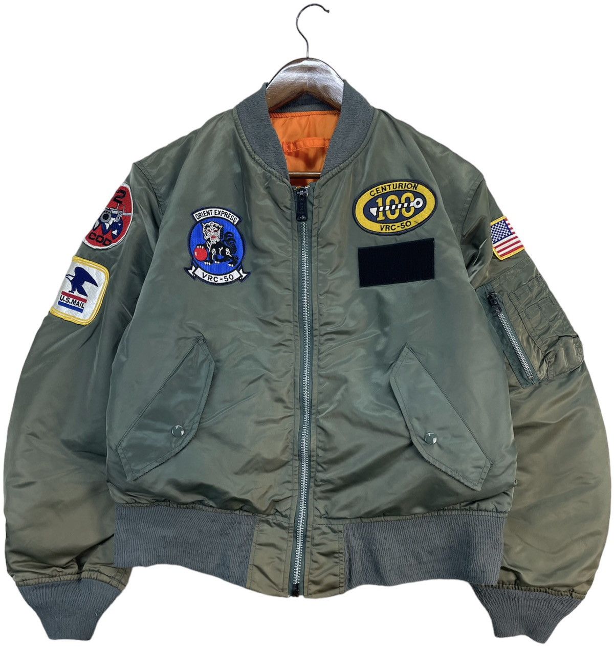 Alpha Industries × AlphaStyle × Vintage Vintage Alpha Industrie Bomber Jacket With Patches Size US M / EU 48-50 / 2 - 1 Thumbnail