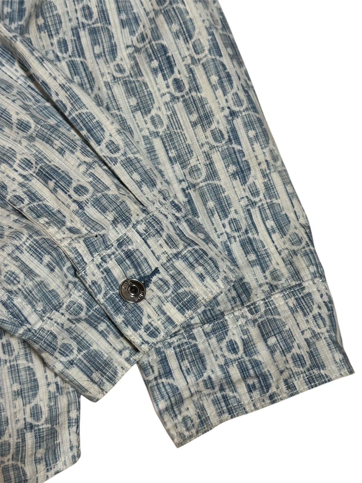 Dior 🔥2400$ Dior Oblique Kasuri Monogram Cotton Denim Overshirt Size US M / EU 48-50 / 2 - 6 Thumbnail