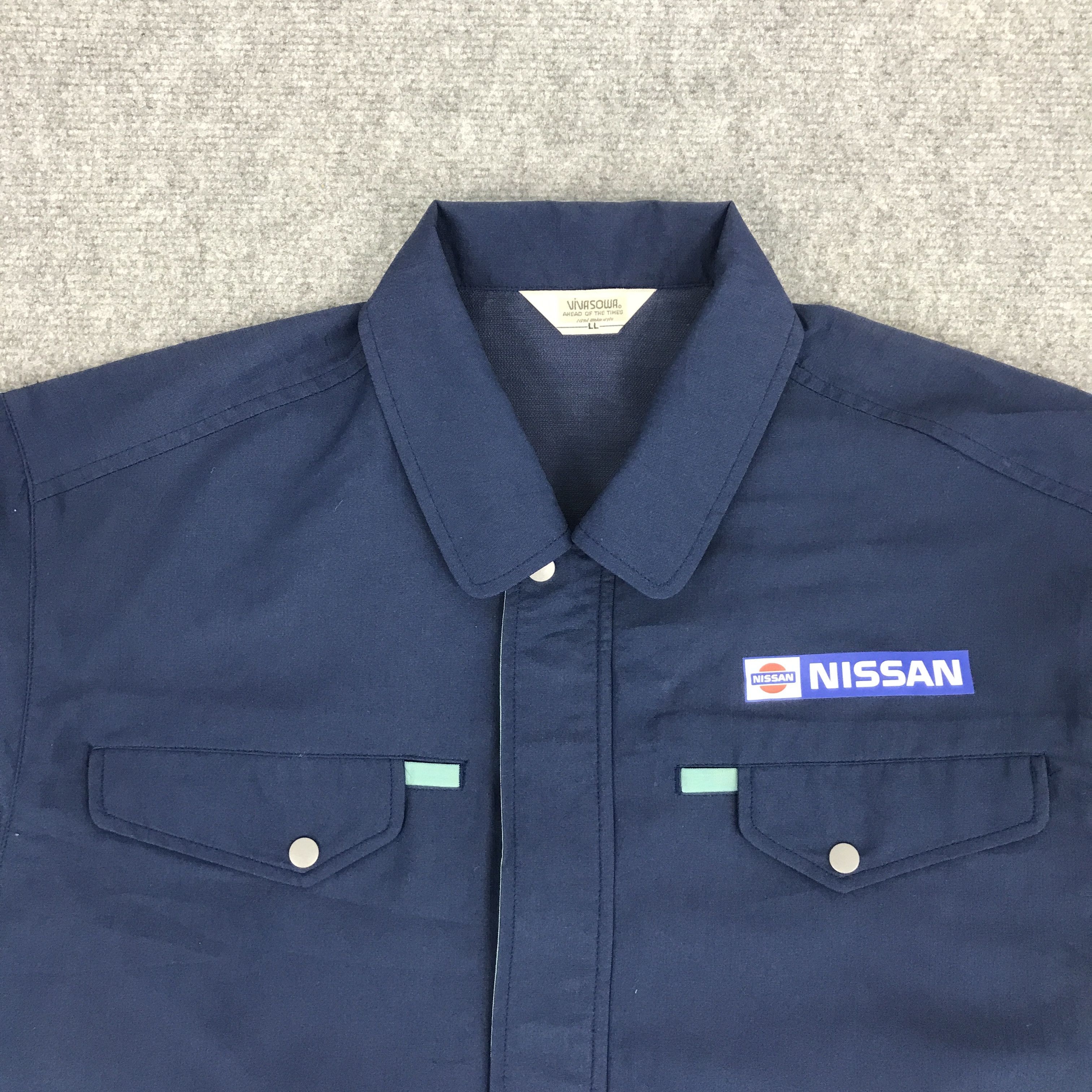 Japanese Brand NISSAN RACING WORK UNIFORM CUSTOM JACKET Size US L / EU 52-54 / 3 - 3 Thumbnail