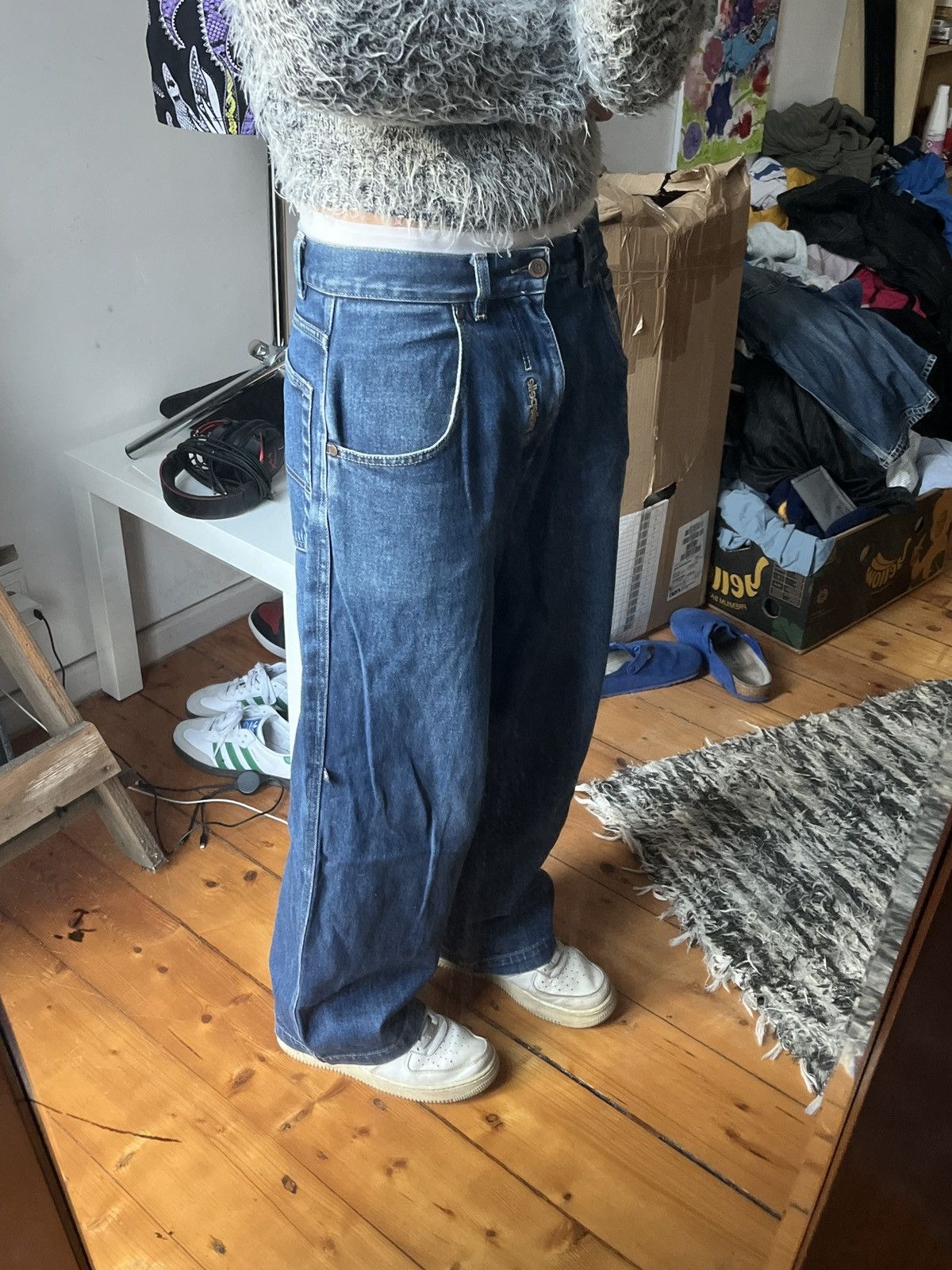 Japanese Brand × Pelle Pelle Denim Skate Wide leg Pants y2k Pelle Pelle Size US 32 / EU 48 - 1 Thumbnail