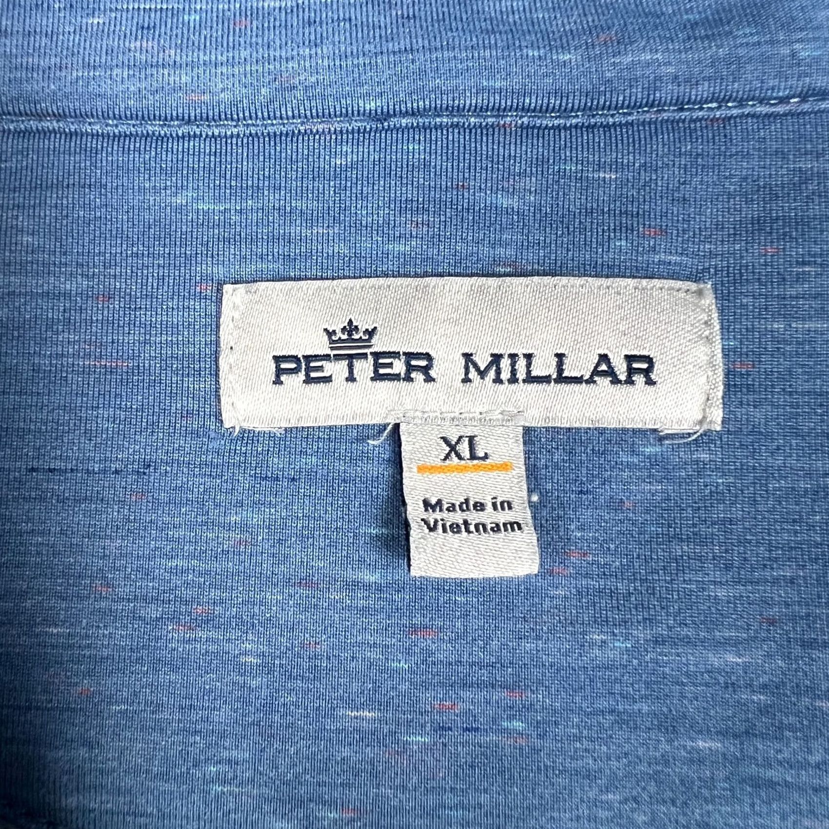 Peter Millar Peter Millar Golf Perth Quarter Zip Performance Pullover Mens XL Blue Active Size US L / EU 52-54 / 3 - 3 Thumbnail