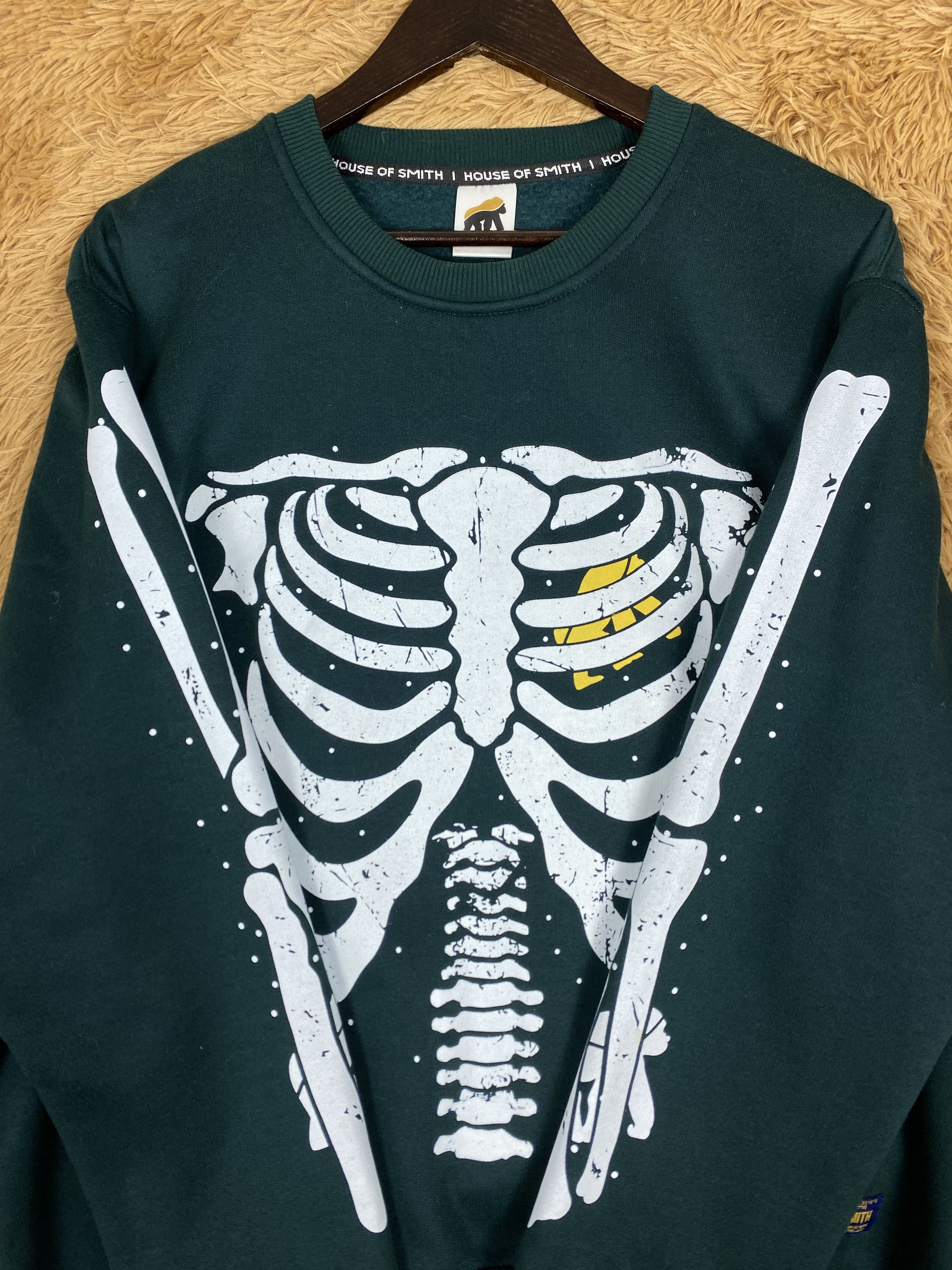 Japanese Brand Vintage House OF Smith Skull Pattern Sweatshirts PS0193 Size US XXL / EU 58 / 5 - 6 Thumbnail