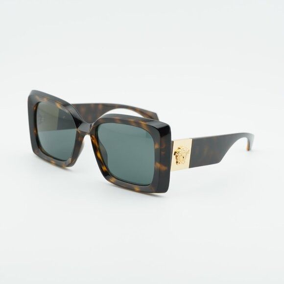Versace Versace VE4467U 108/87 Sunglasses Havana Square Frame, Grey Size ONE SIZE - 6 Thumbnail