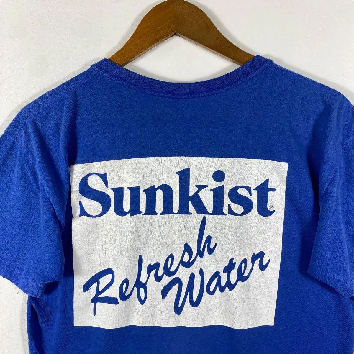Vintage Vintage 80's SUNKIST REFRESH WATER Graphic Promo Tee Shirt Size US M / EU 48-50 / 2 - 2 Thumbnail