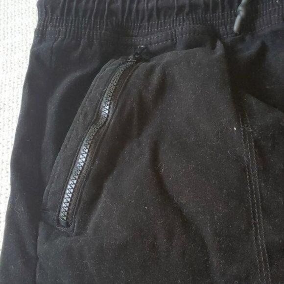 Akademiks Akademiks Cinched Zipper Pocketed Stretch Soft Black Cargo S Size US 35 - 3 Thumbnail