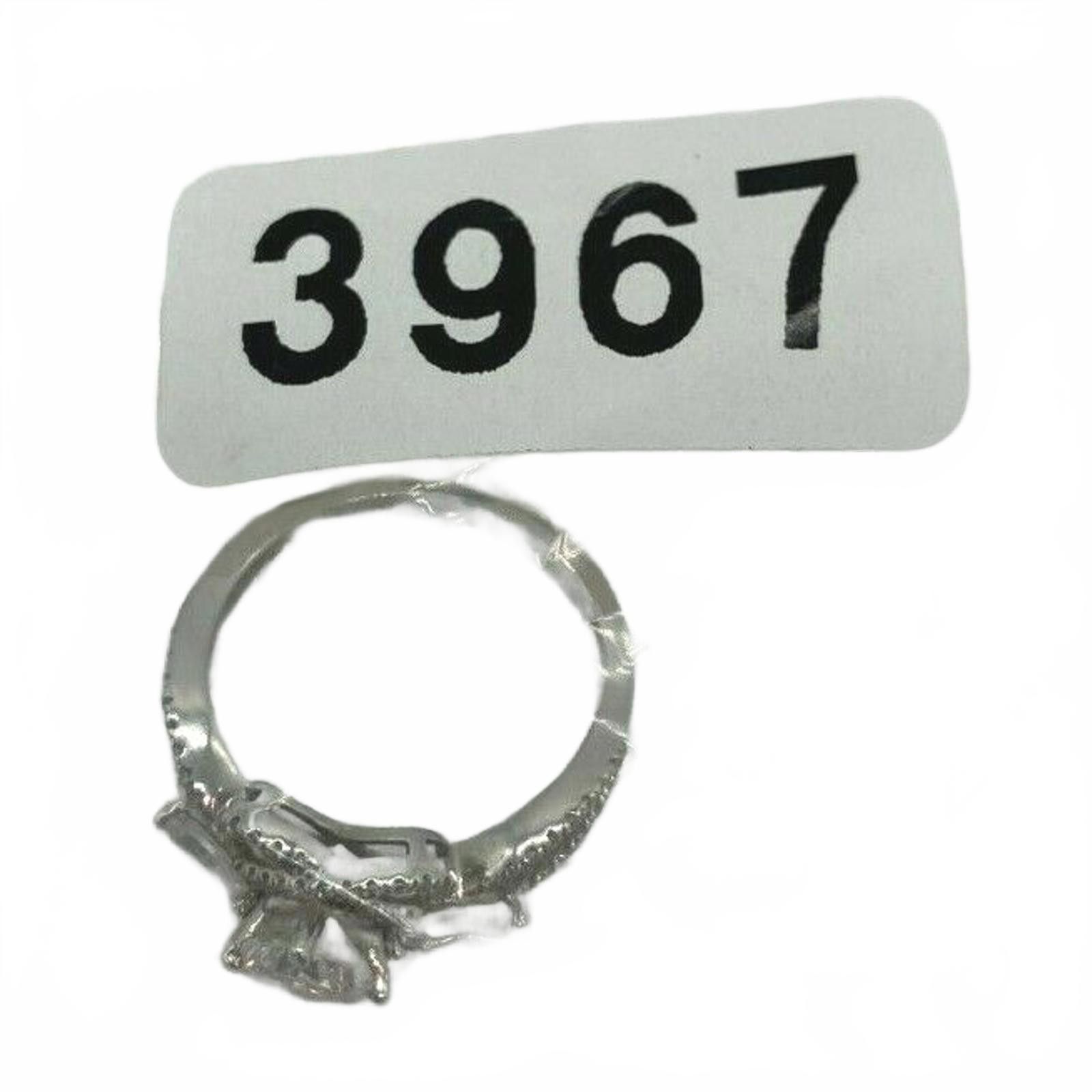 Other 14K White Gold Cubic Zirconia CZ Cocktail Statement Ring QCD Size ONE SIZE - 9 Thumbnail