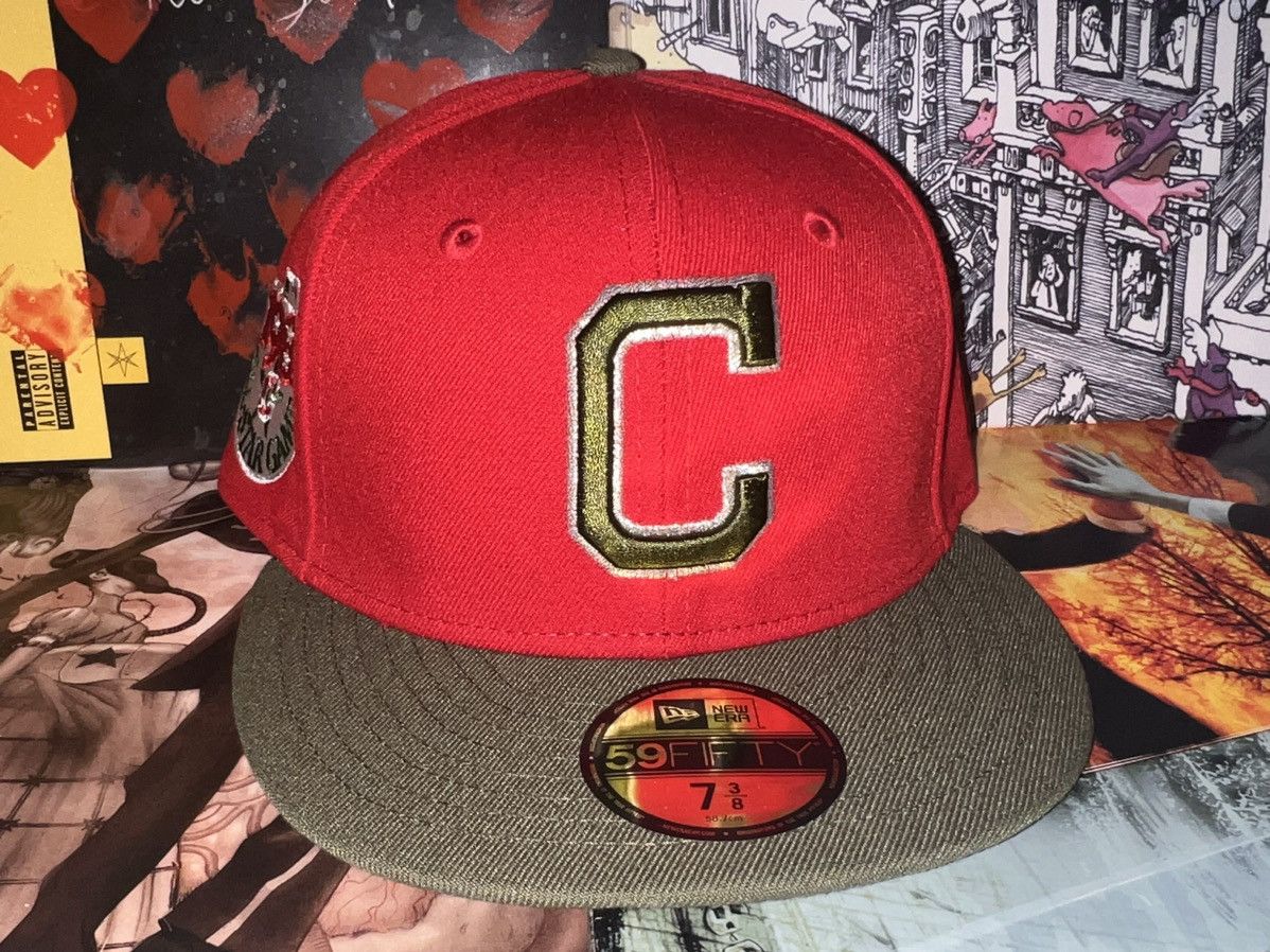 image of Cleveland Indians Freddie Horror Pack 7 3/8 Hat Club New Era, Men's