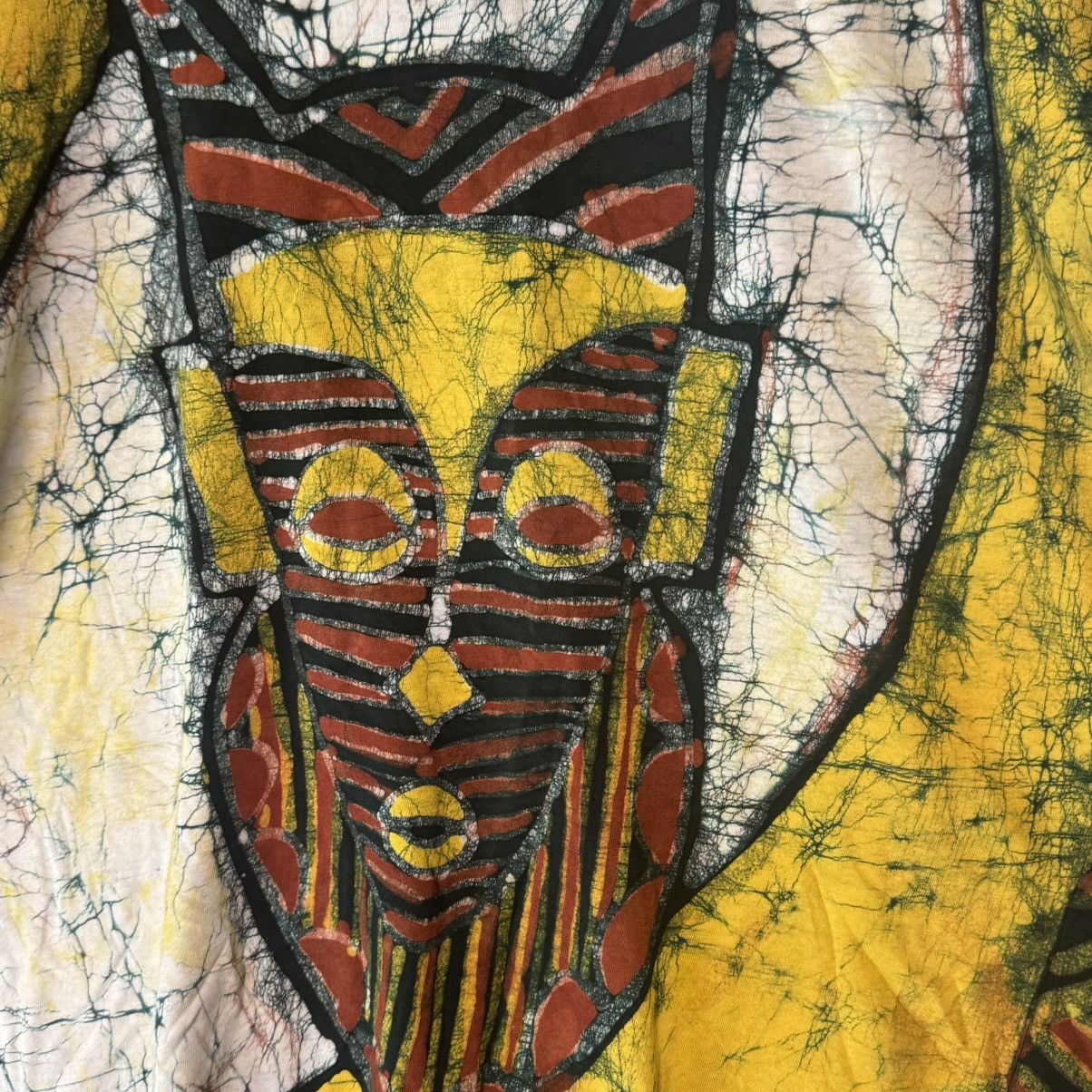 Other Handmade African Batik T-Shirt Tribal Mask Geometric Chalice Size US L / EU 52-54 / 3 - 3 Thumbnail