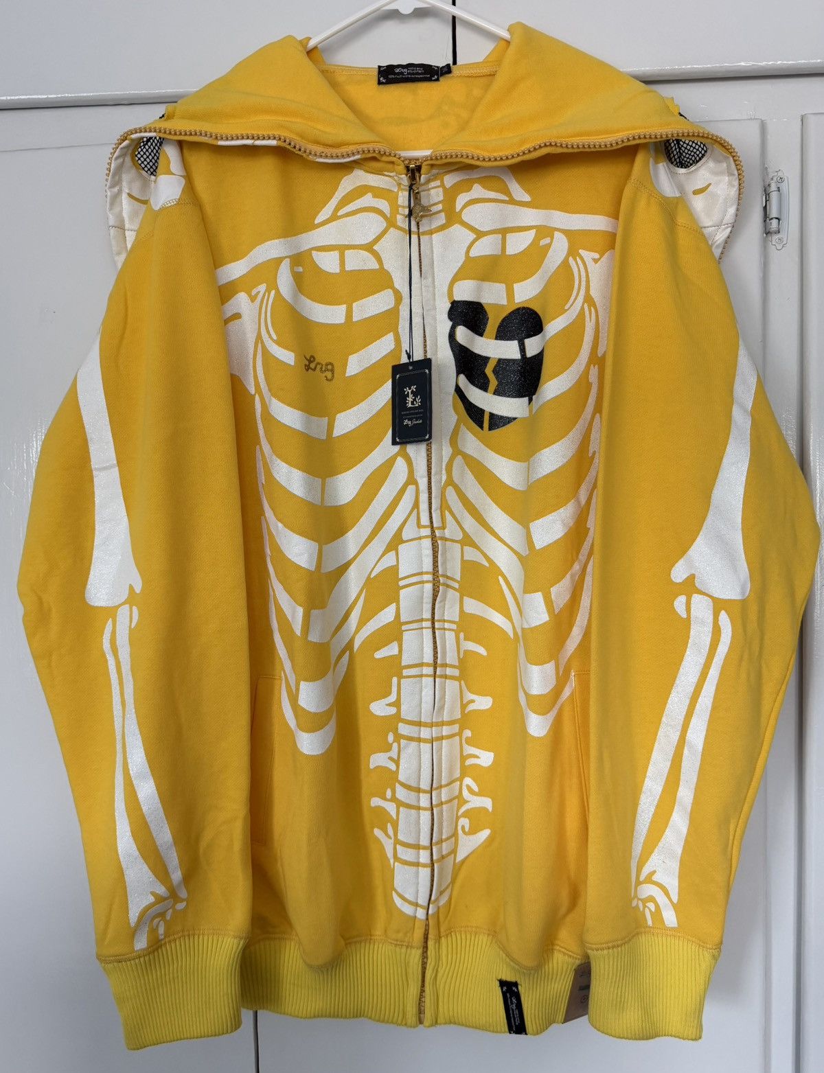 LRG LRG DEAD SERIOUS SKELETON ZIP HOODIE 2006 VINTAGE Y2K BONES Size US XXL / EU 58 / 5 - 2 Thumbnail