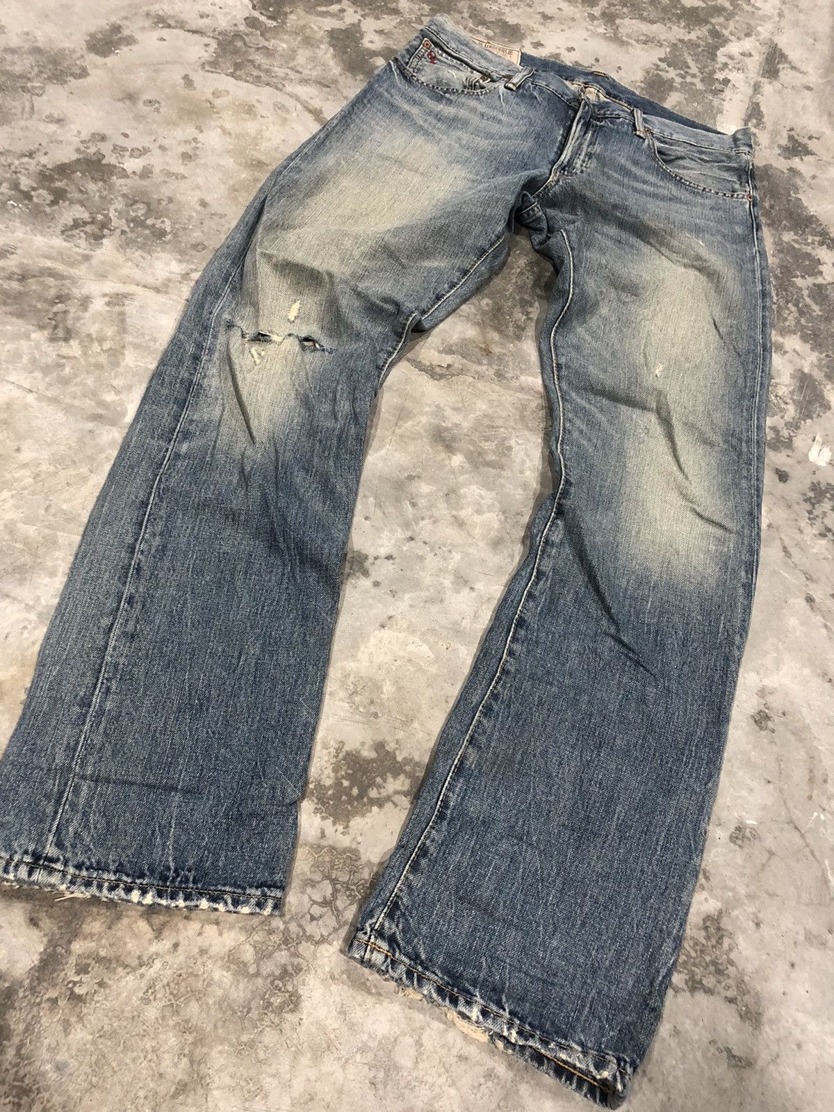 Polo Ralph Lauren × Vintage Vintage PRL Ralph Lauren RL Jeans Washedstone Size US 34 / EU 50 - 1 Thumbnail