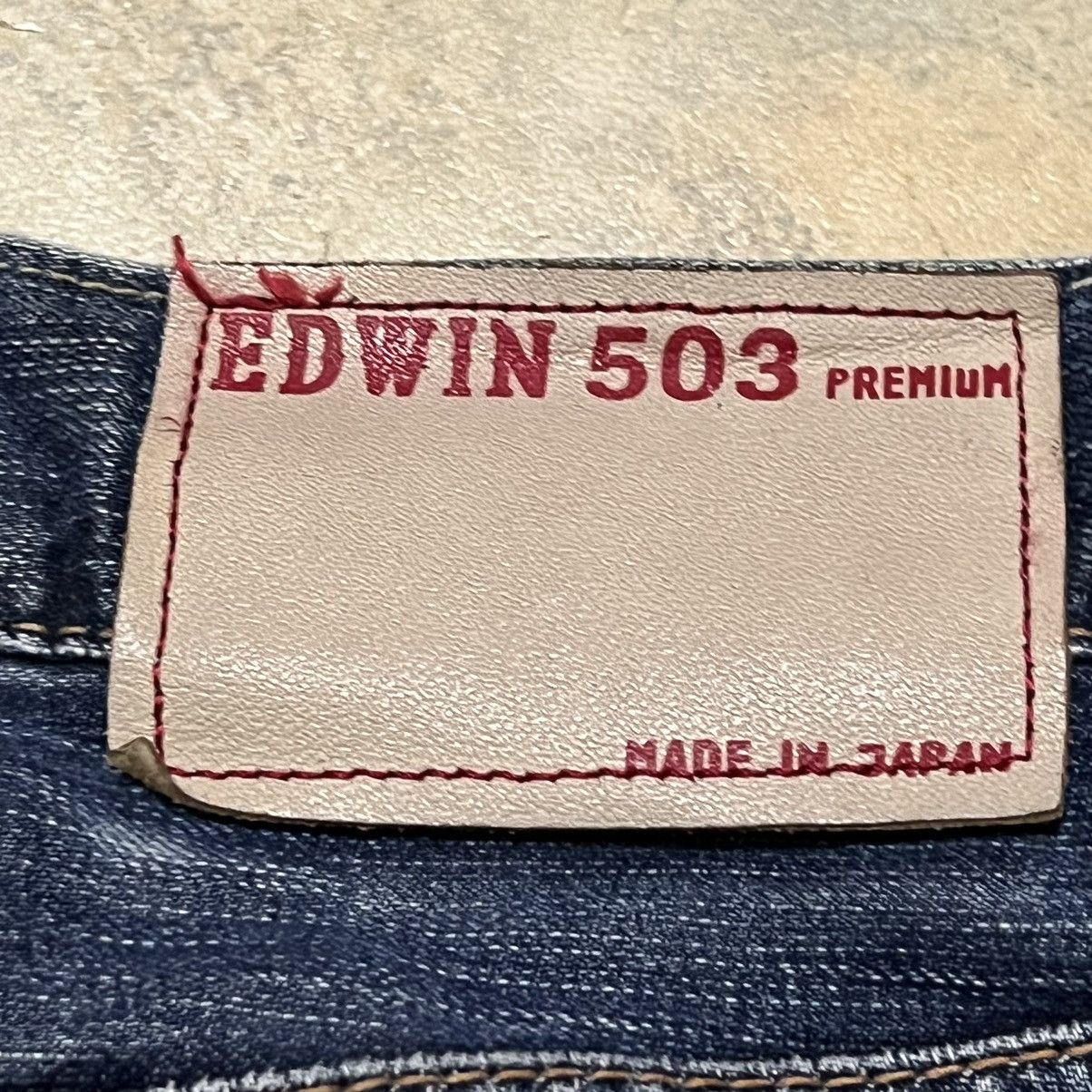 Edwin × Japanese Brand Edwin 503 Premium Made In Japan Distressed Denim Jeans Size US 33 - 20 Thumbnail