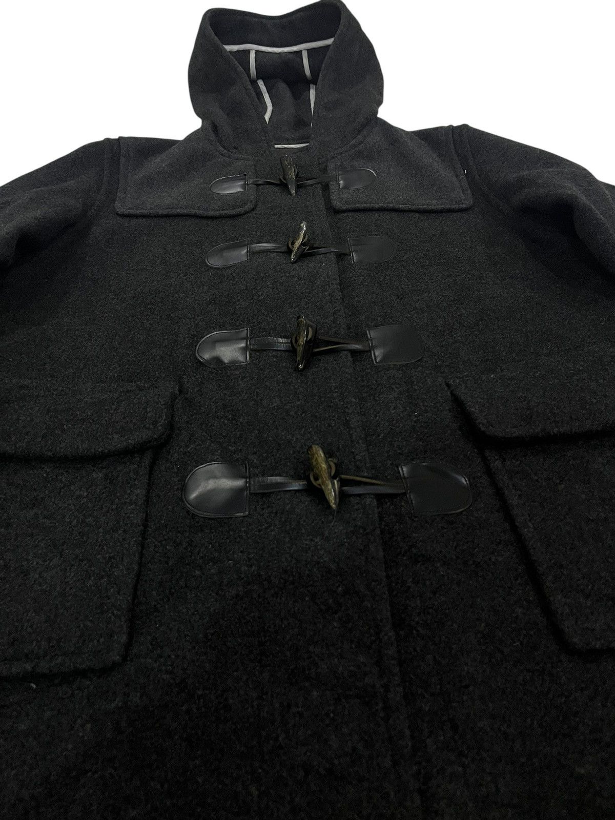 Designer × Japanese Brand × Takeo Kikuchi 🇯🇵 TAKEO KIKUCHI WOOL DUFFLE LONG COAT/JACKET Size US M / EU 48-50 / 2 - 7 Thumbnail