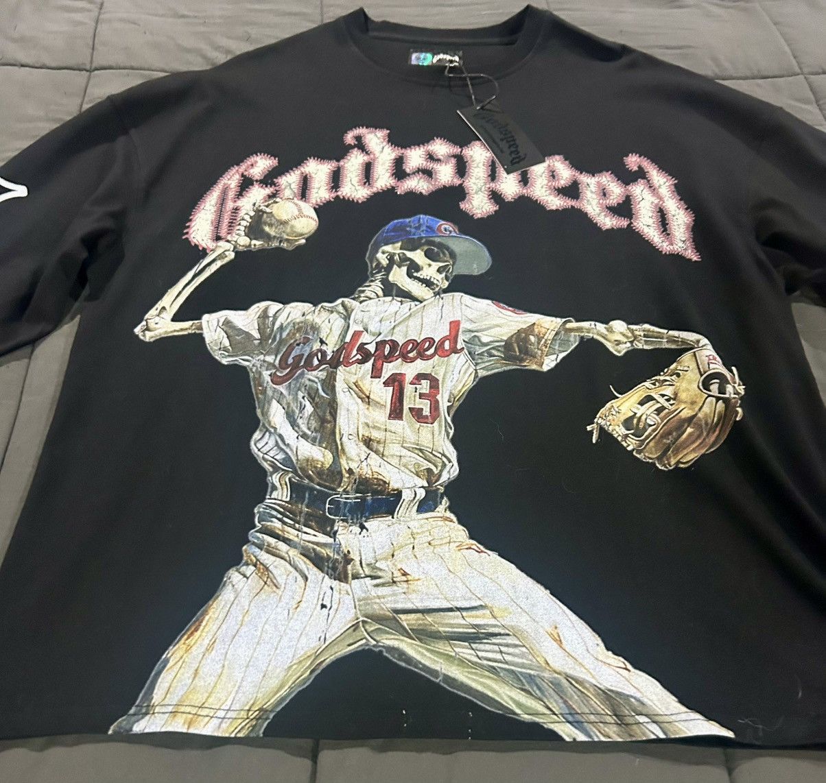 Godspeed Godspeed Strike Out L/S Tee - Washed Black size Lg Size US L / EU 52-54 / 3 - 2 Thumbnail