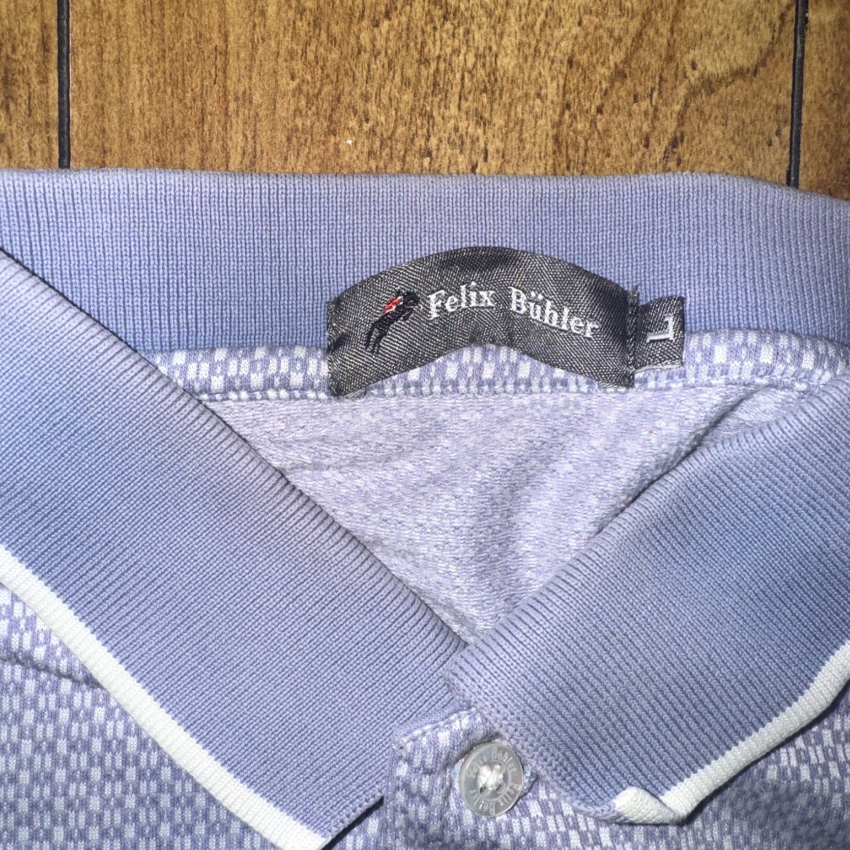 Vintage Felix Buhler Long Sleeve Polo Shirt Purple Pattern Large 20x23 Equestrian Style Mens Polo Shirt L Purple Patterned VIP? Size US L / EU 52-54 / 3 - 4 Thumbnail