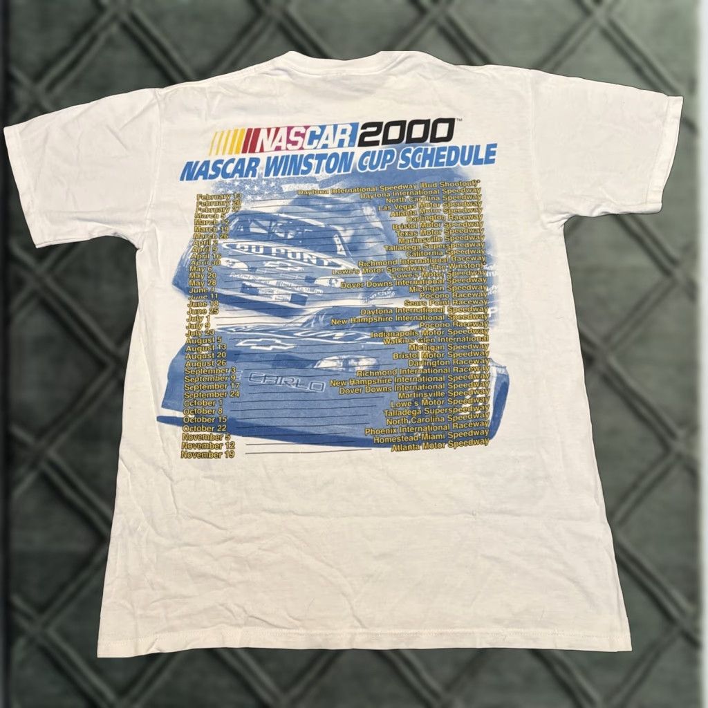 NASCAR VINTAGE NASCAR Jeff Gordon Double-Sided Racing T-Shirt White M Adult Mens NASCAR Shirt 2000s 2000 Y2K Size US M / EU 48-50 / 2 - 1 Thumbnail