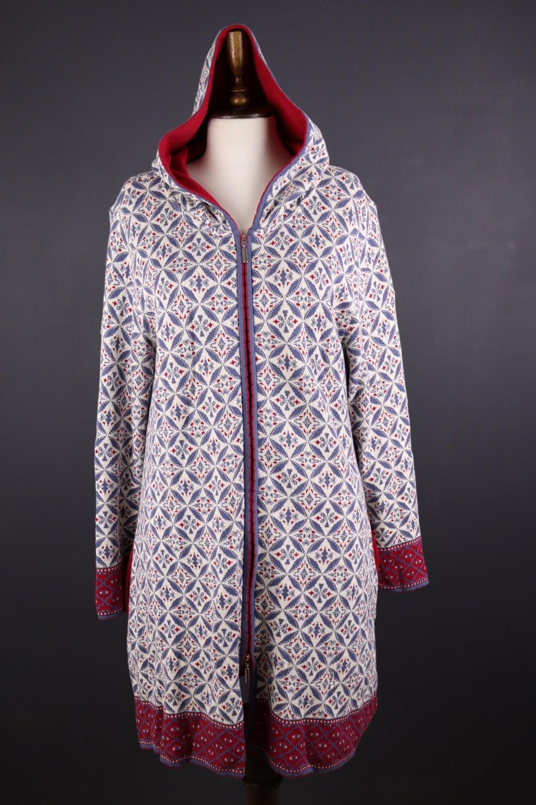 Designer Deerberg by Oska Multicolor Full Zip Cardigan Sweater Size L Size L / US 10 / IT 46 - 1 Thumbnail