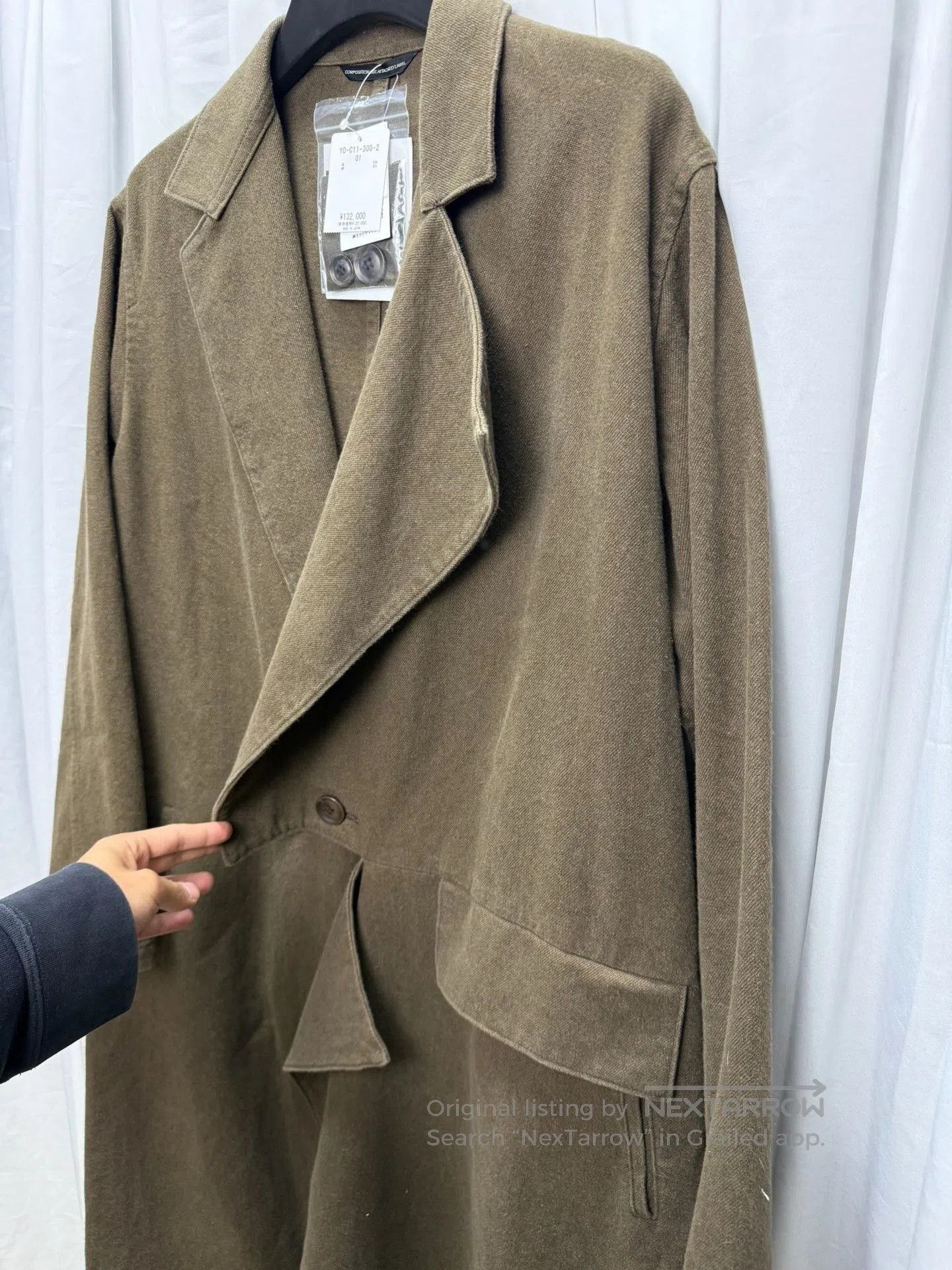 Yohji Yamamoto Yohji Yamamoto Y's Distressed Washed Coat. Size US M / EU 48-50 / 2 - 4 Thumbnail