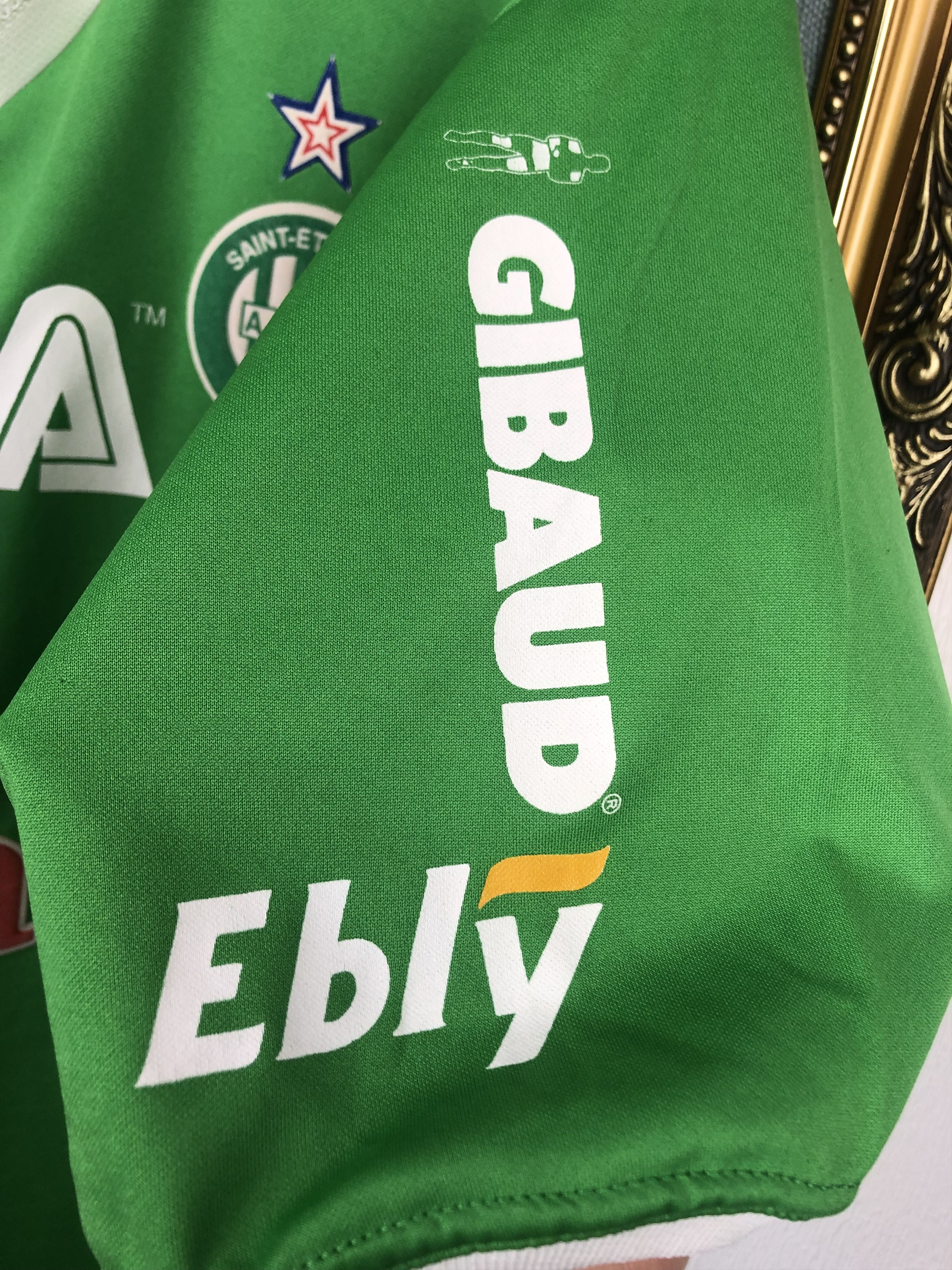 Vintage St Etienne Home football shirt 1999 Soccer Asics Jersey Rare Size US XL / EU 56 / 4 - 9 Thumbnail