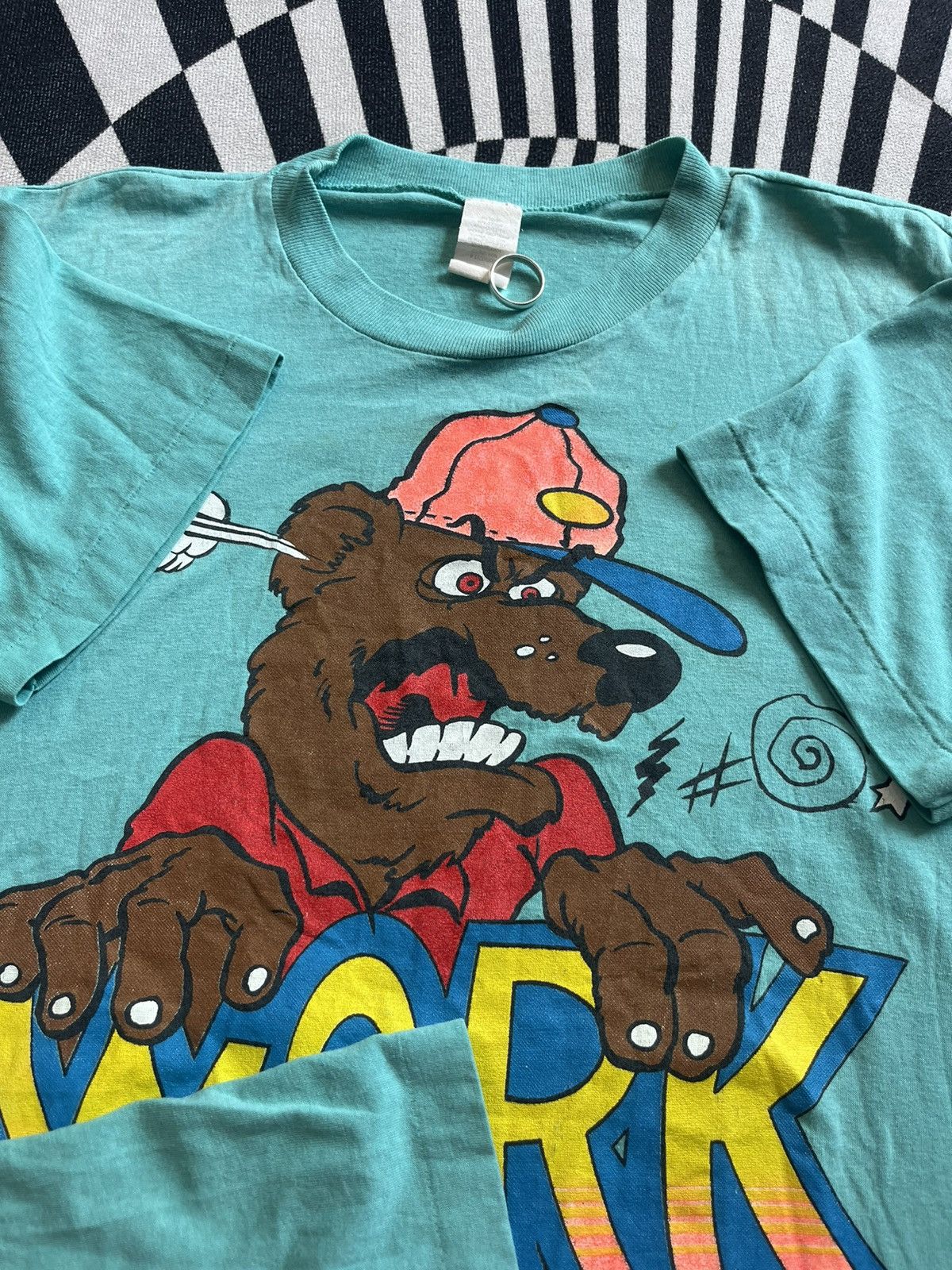 Vintage Vintage Bear Work is a four letter word 80’s SSI 60/40 cott Size US L / EU 52-54 / 3 - 6 Thumbnail