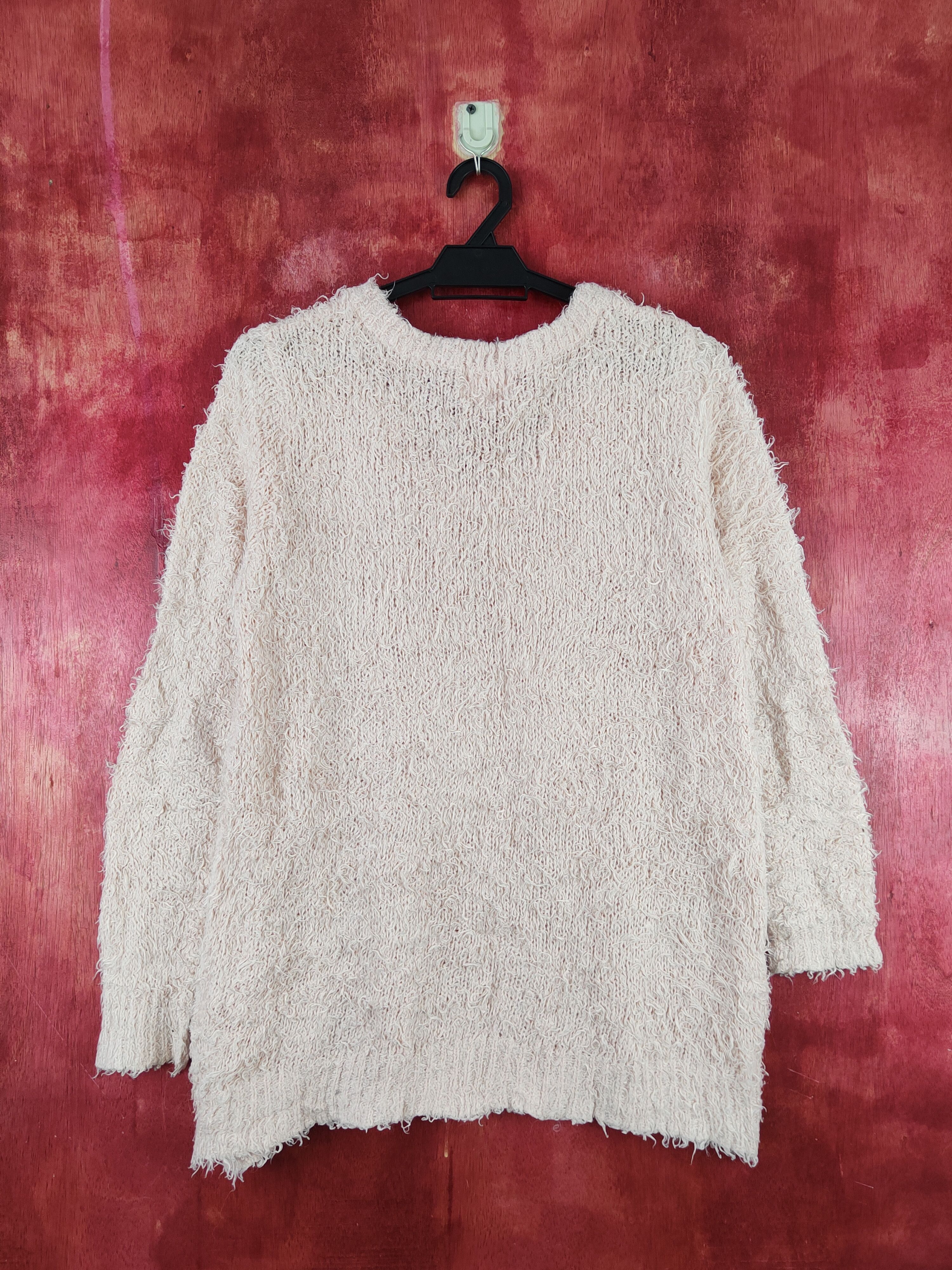 Homespun Knitwear Emsexcite Peach Shag Shaggy Fur Mohair Knitwear #S2008 Size M / US 6-8 / IT 42-44 - 7 Thumbnail