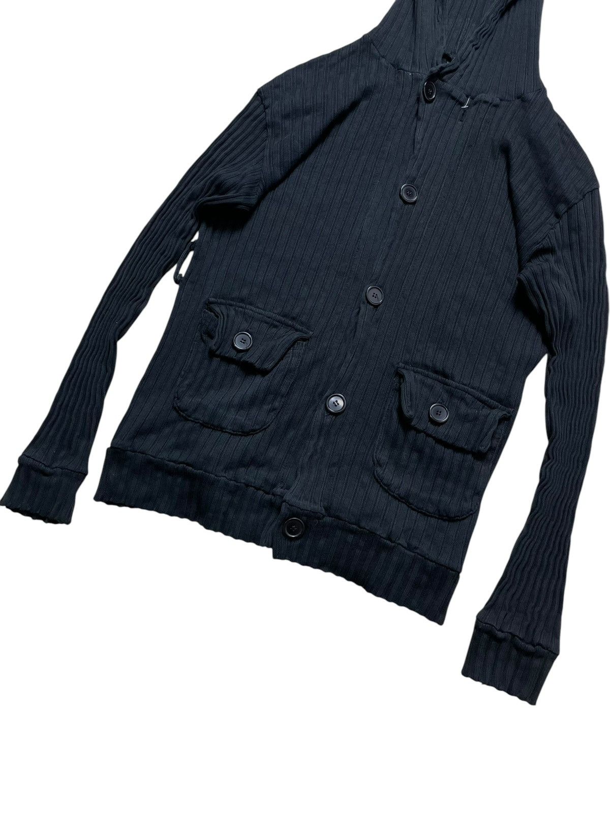 Japanese Brand 2000s Japanese Brand - Vkei Style Knitted Button Hoodie Size US M / EU 48-50 / 2 - 2 Thumbnail