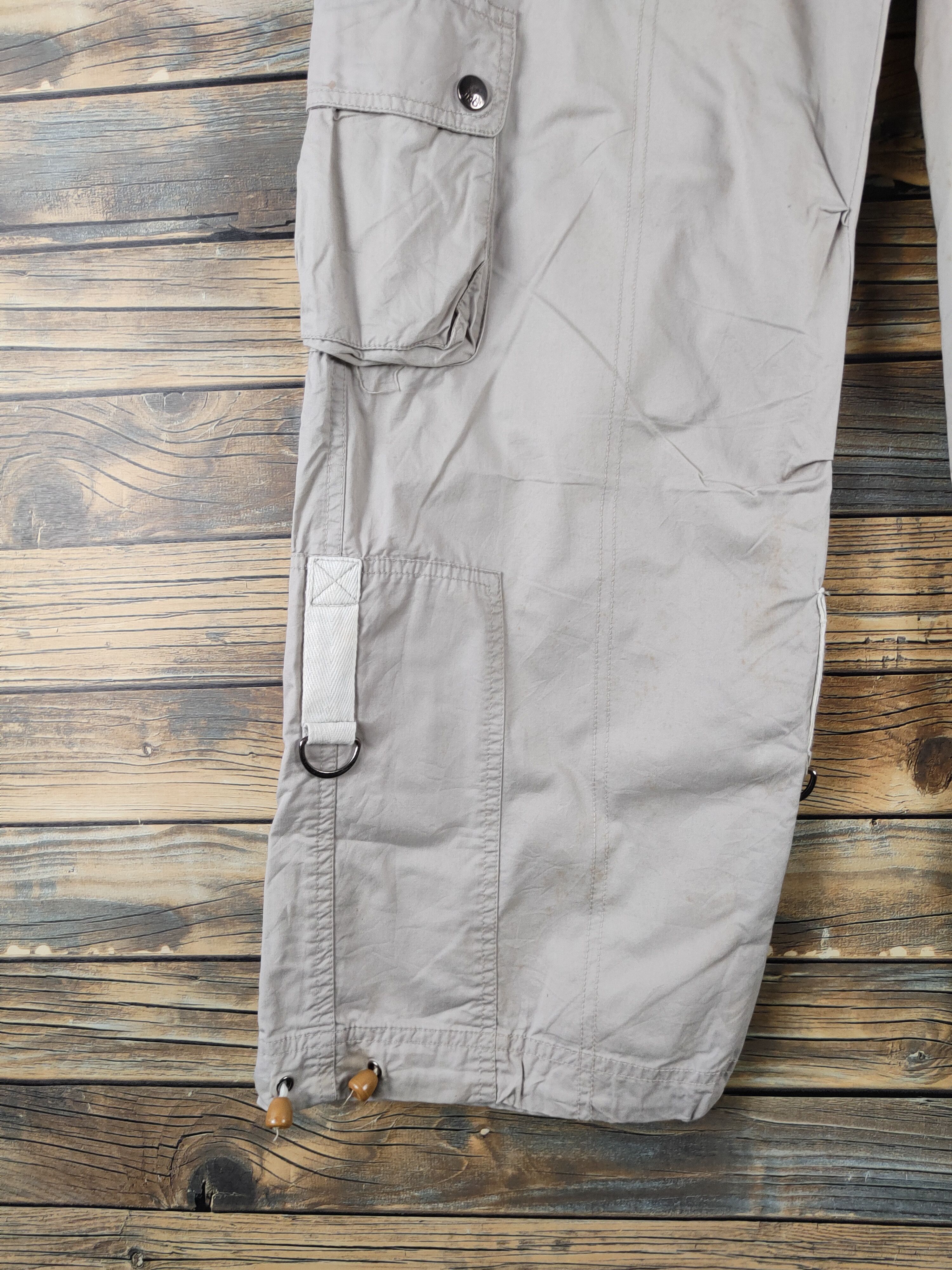 Japanese Brand DL Jnb Gray Multipocket Tactical Cargo Pants #1337 Size 30" / US 8 / IT 44 - 4 Thumbnail