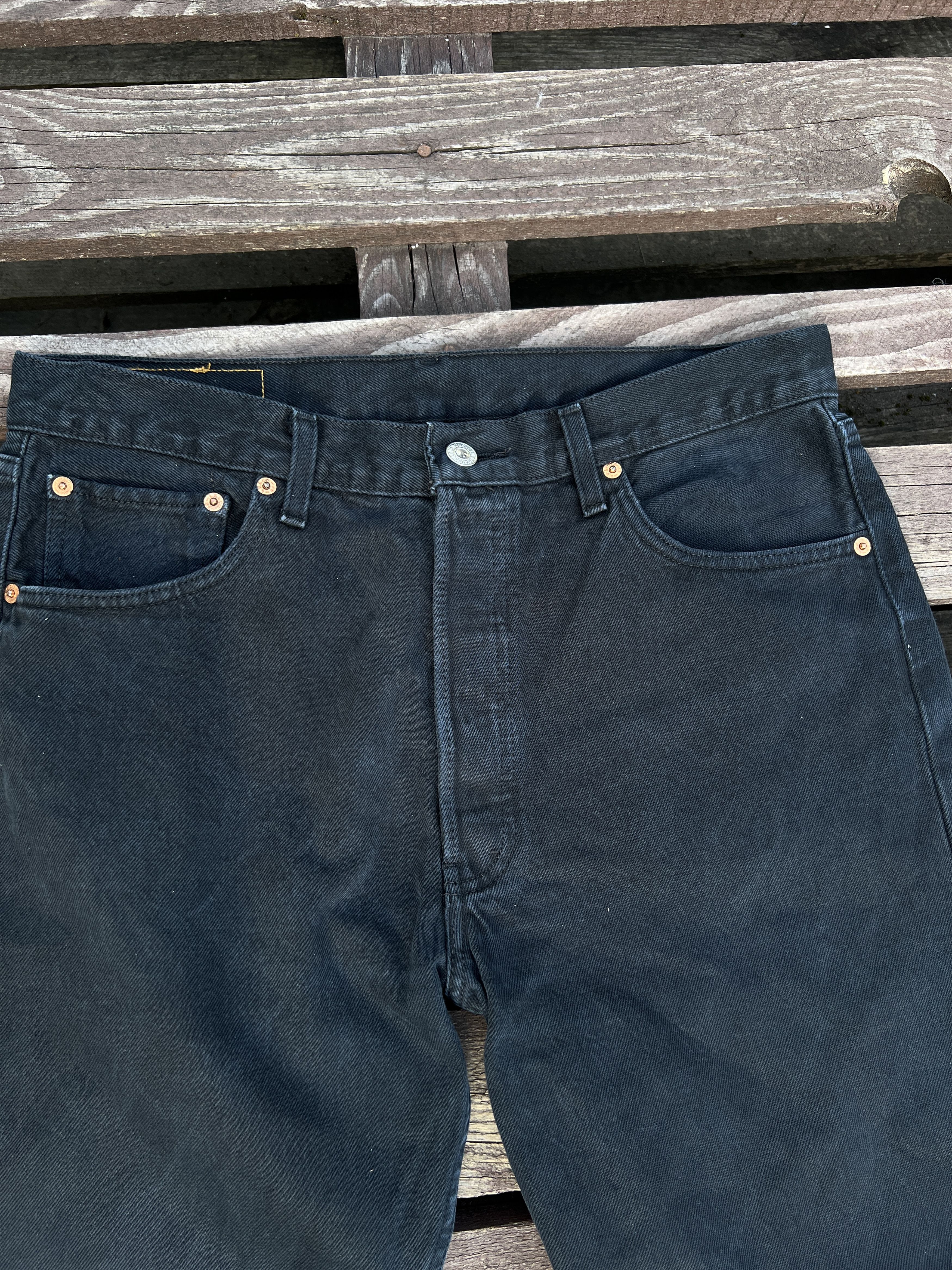 Levi's Vintage 90s Levis 501 Made in Hungary Black Denim Jeans Size US 34 / EU 50 - 11 Thumbnail