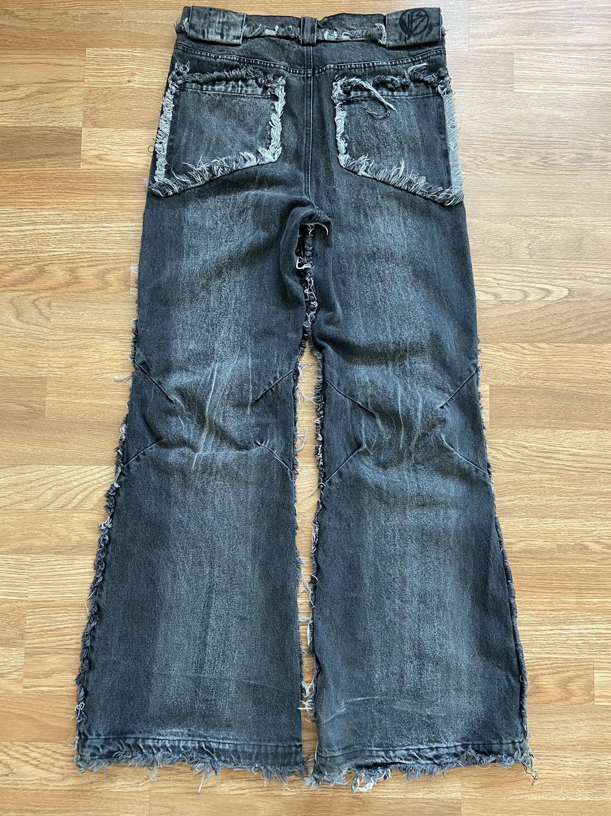 No Faith Studios FLARED DENIM 003 STONE WASH GREY | Grailed No Faith Studios FLARED DENIM 003 STONE WASH GREY | Grailed