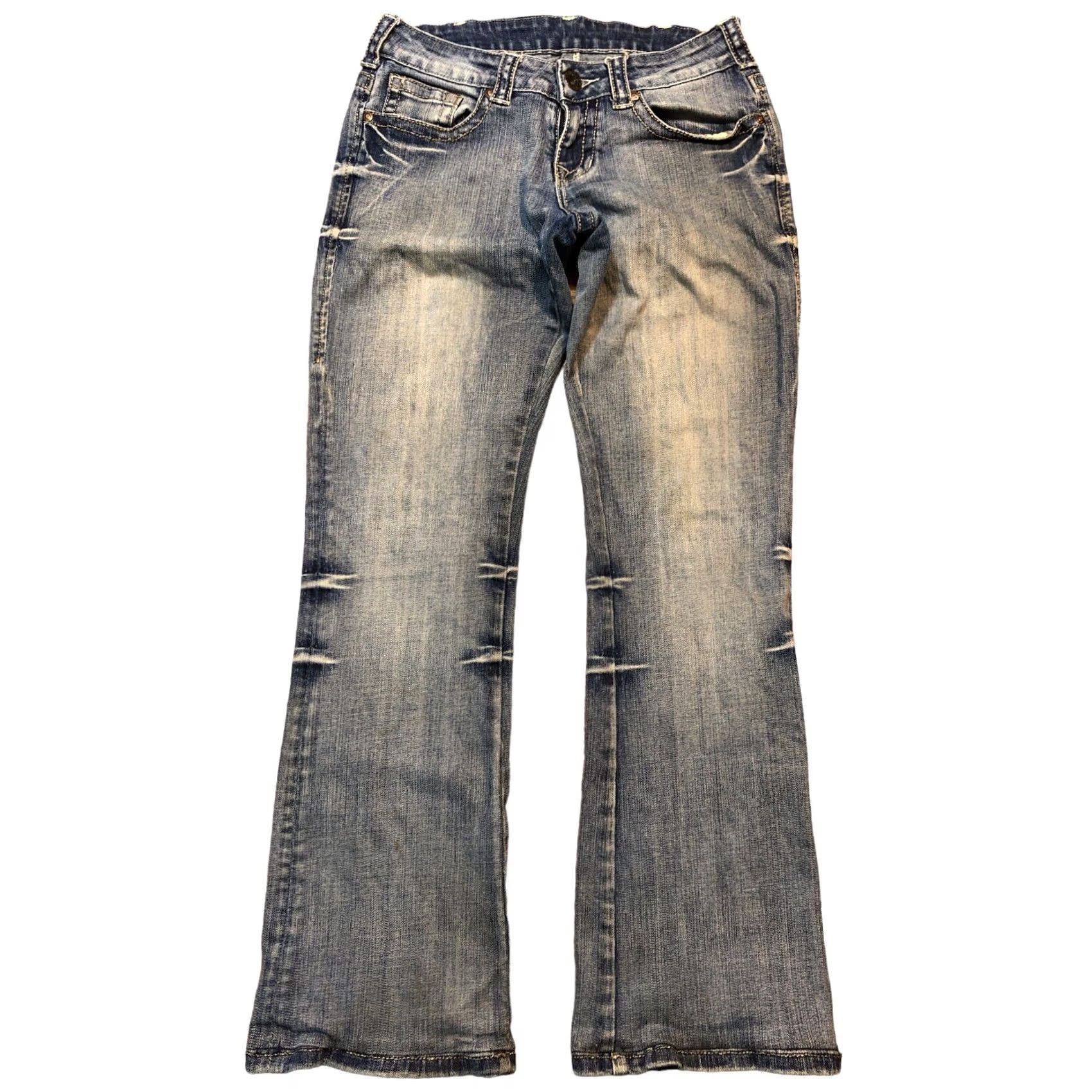 Arrow Cowgirl Tuff Jeans Blue Denim Bootcut 27 X 30 Inseam Arrow Head Hemmed Size 27" / US 4 / IT 40 - 2 Thumbnail