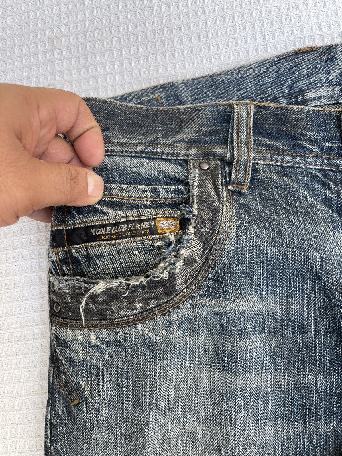 Nicole Club Last Drop🔥Rare🔥Nicole Club For Men Bootcut Distressed Jeans Size US 32 / EU 48 - 7 Thumbnail