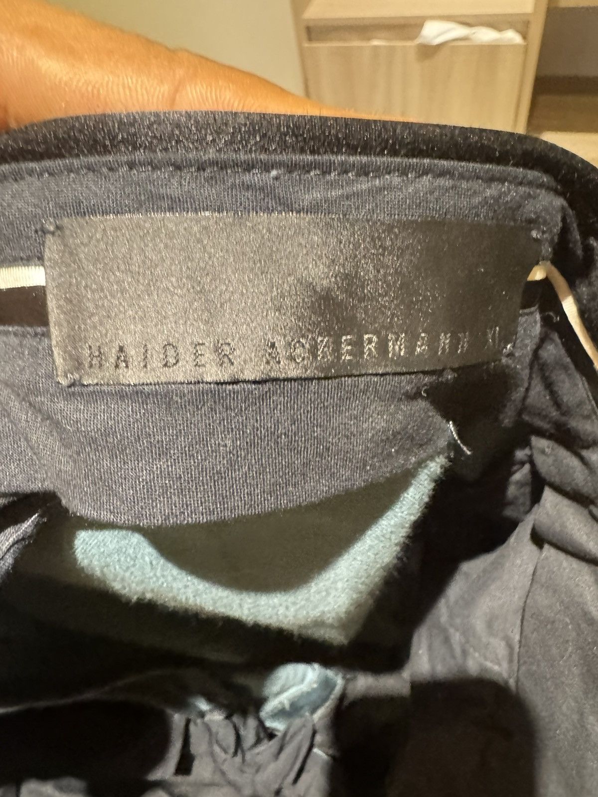 Haider Ackermann Haider Ackermann teal velvet tuxedo pants Size 50R - 6 Thumbnail