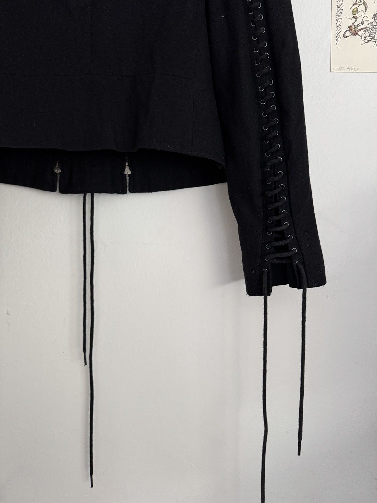 Ann Demeulemeester FW 2011 Ann Demeulemeester Lace Corset Double Zip Jacket Size M / US 6-8 / IT 42-44 - 4 Thumbnail