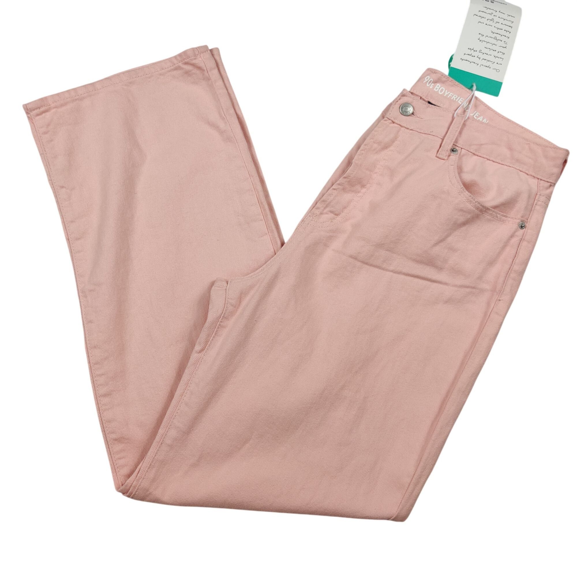 Other S.O.N.G Retro 90s Boyfriend Jeans 13 Pink Straight Denim Bar Size 31" - 11 Thumbnail