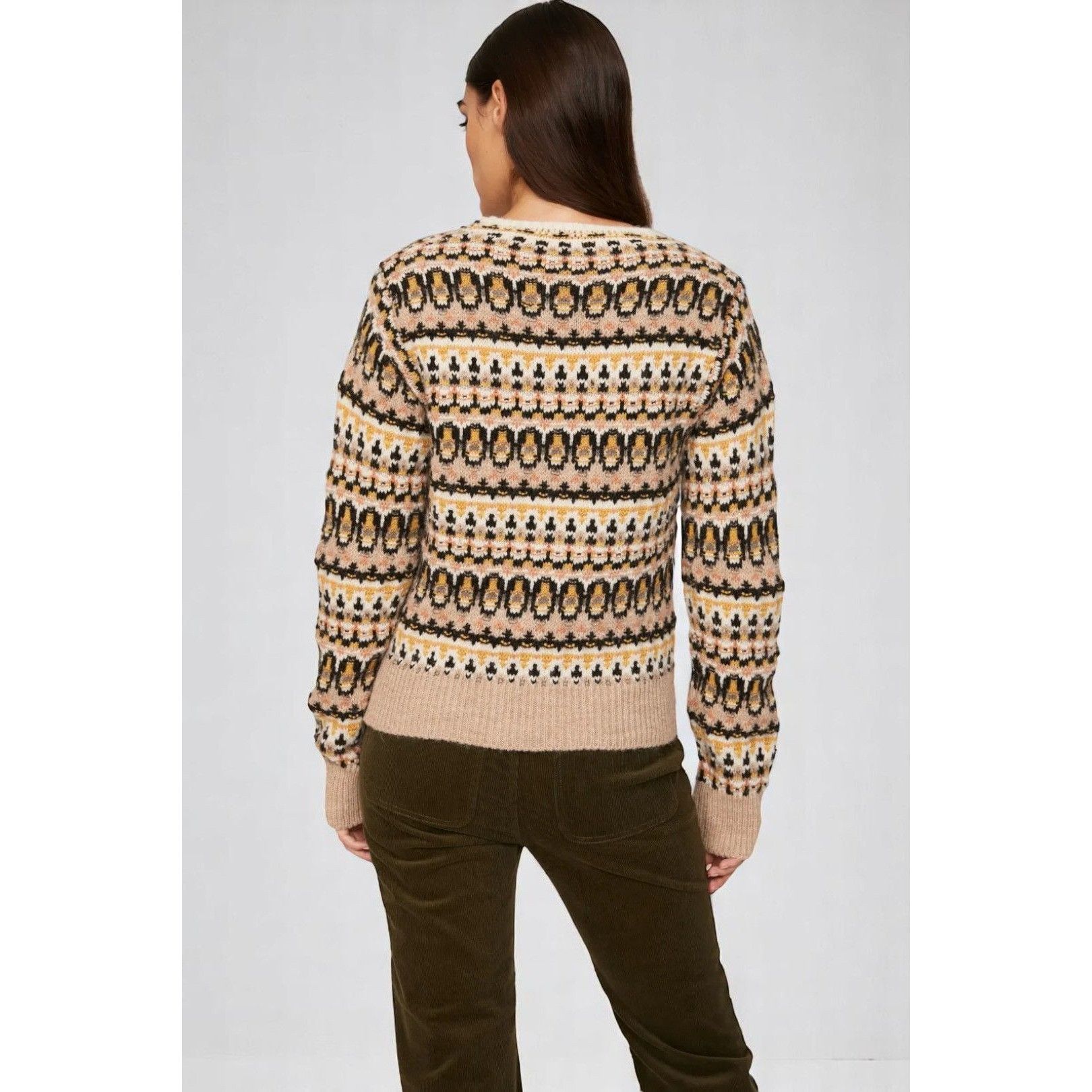 Vanessa Bruno Vanessa Bruno Alpaca Ventura Fair Isle Wool Sweater Small Size S / US 4 / IT 40 - 5 Thumbnail