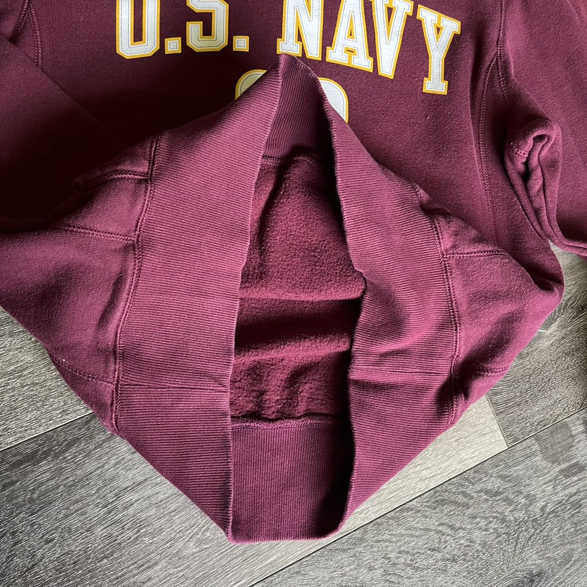 Nike × Vintage Vintage 2000s Nike U.S. Navy Center Swoosh Logo Hoodie Red Size US S / EU 44-46 / 1 - 8 Thumbnail